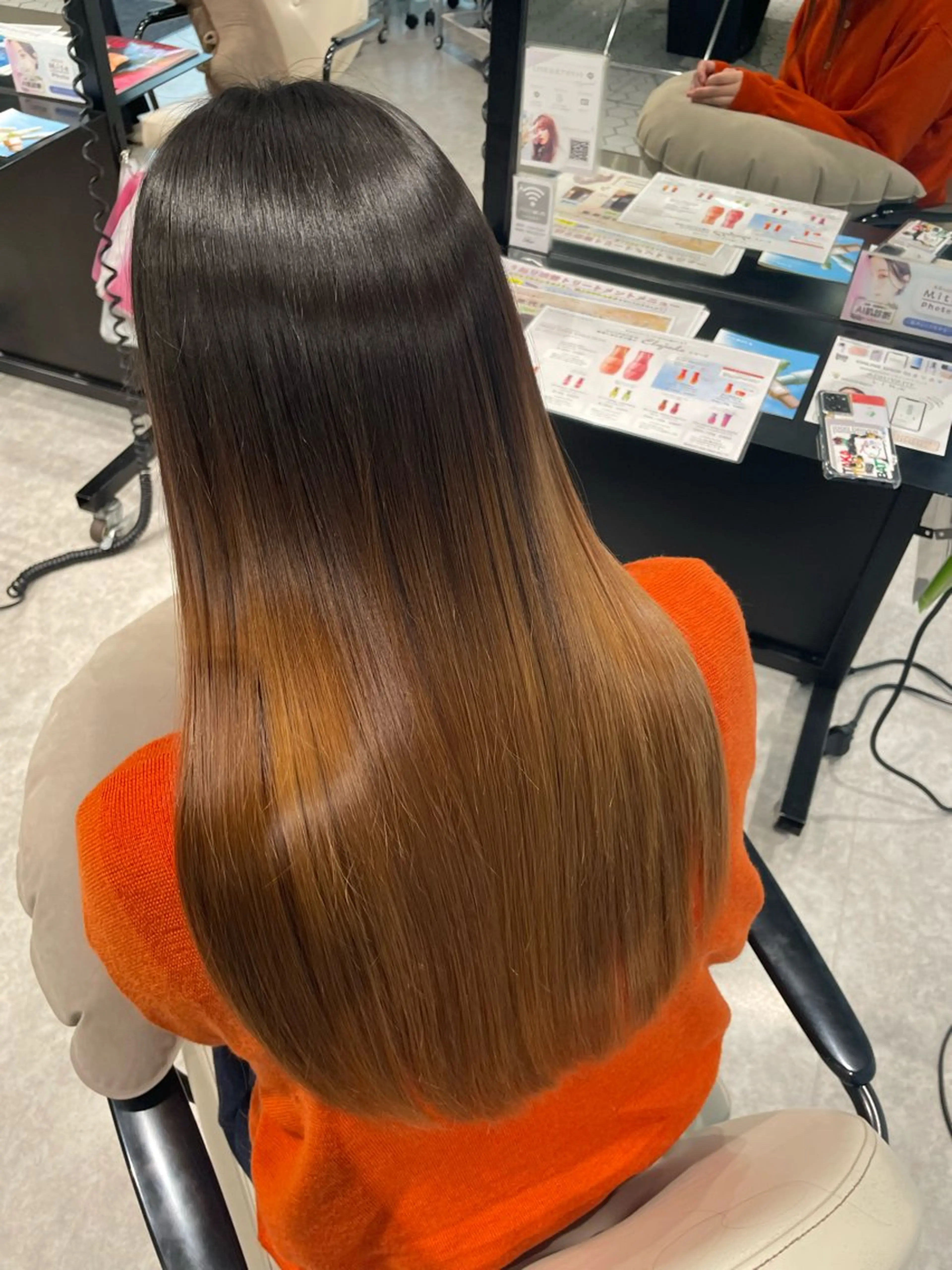 ロング カラー 岡山駅/髪質改善 透明感カラー🐼のヘアスタイル