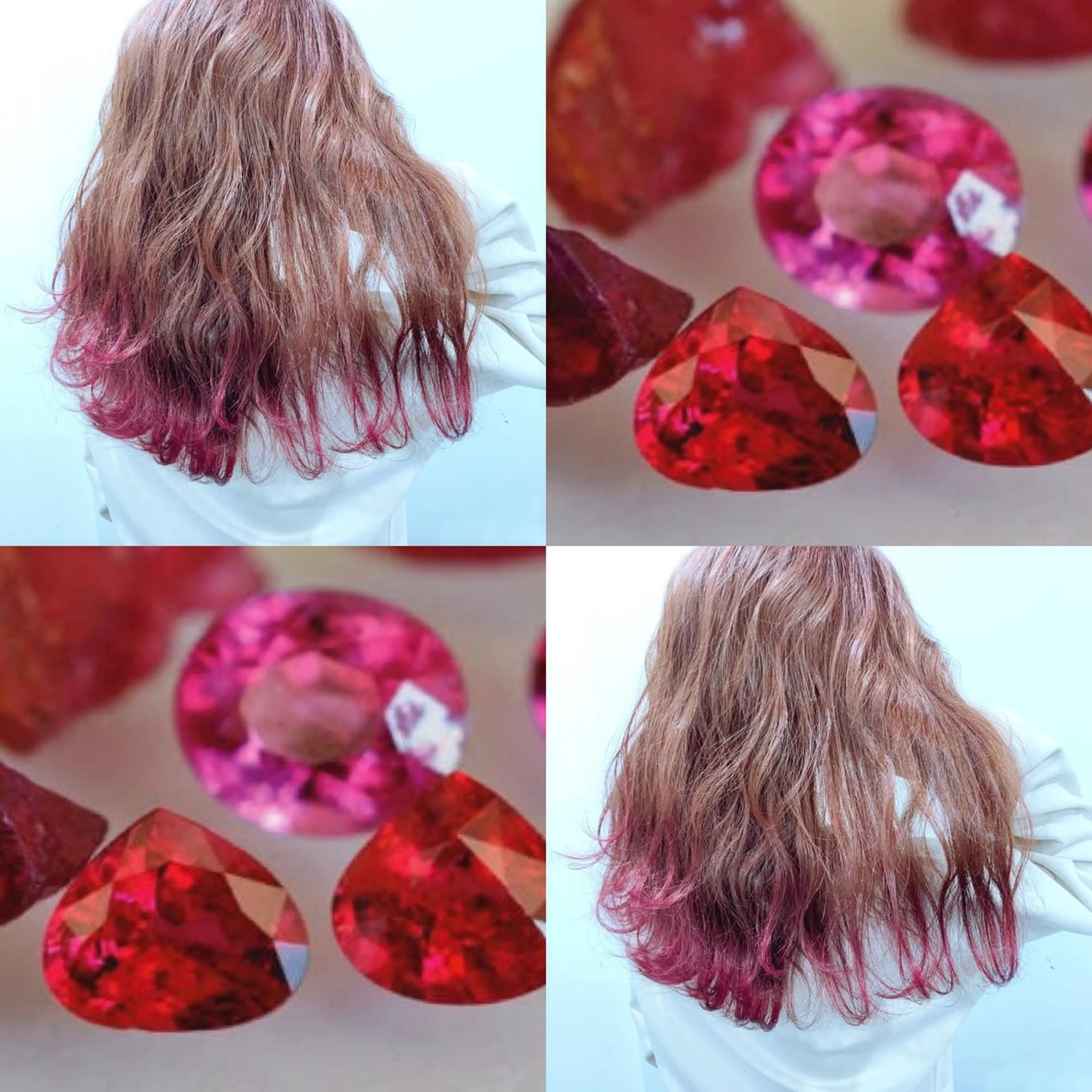 ロング アッシュ ハイライト レイヤーカット ヘアカラー Selene hair OSAKAのヘアスタイル