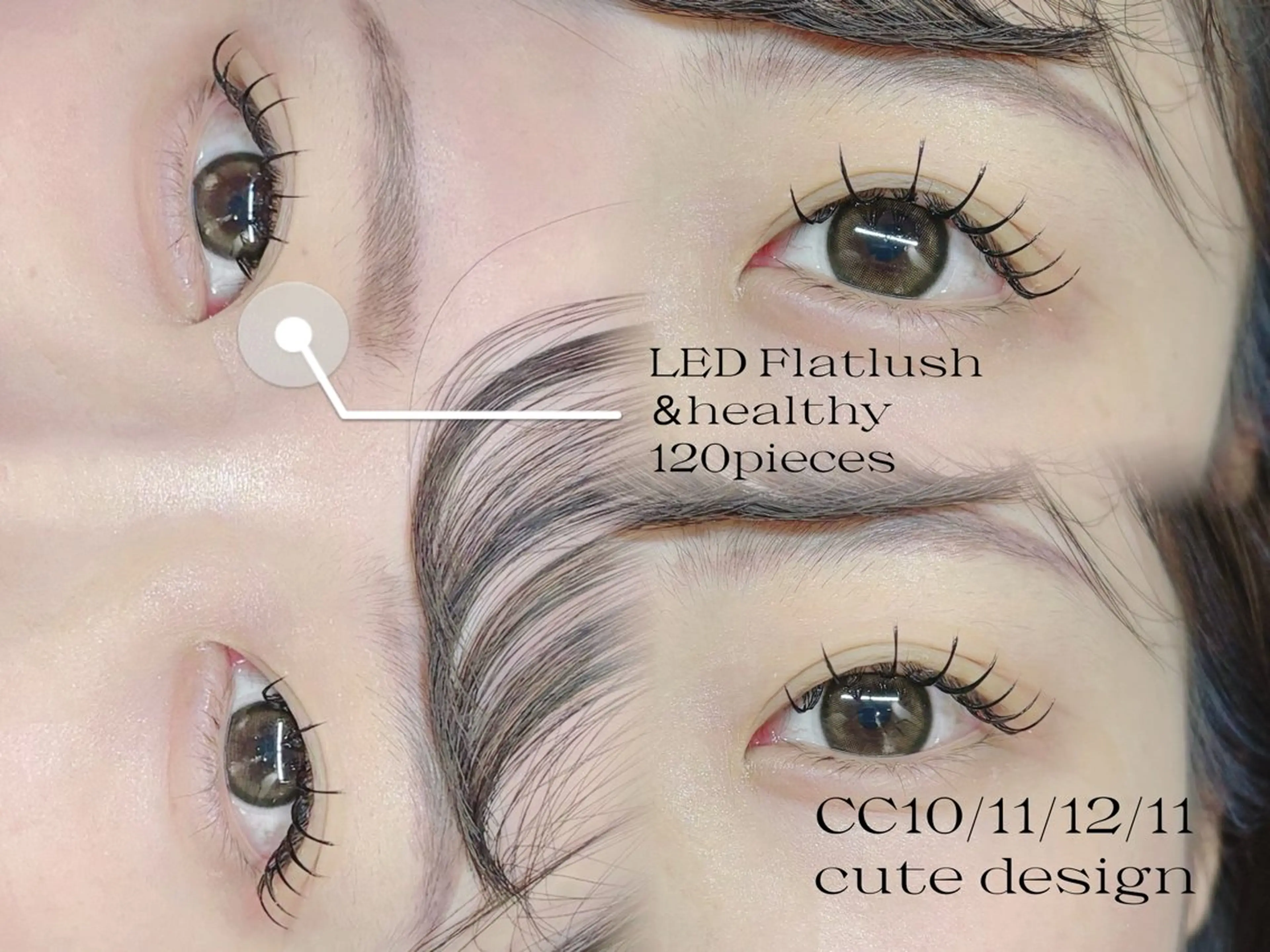 マツエク・マツパ フラットラッシュ 束感👀エクステ 🍒Izumi👀のマツエク・マツパデザイン