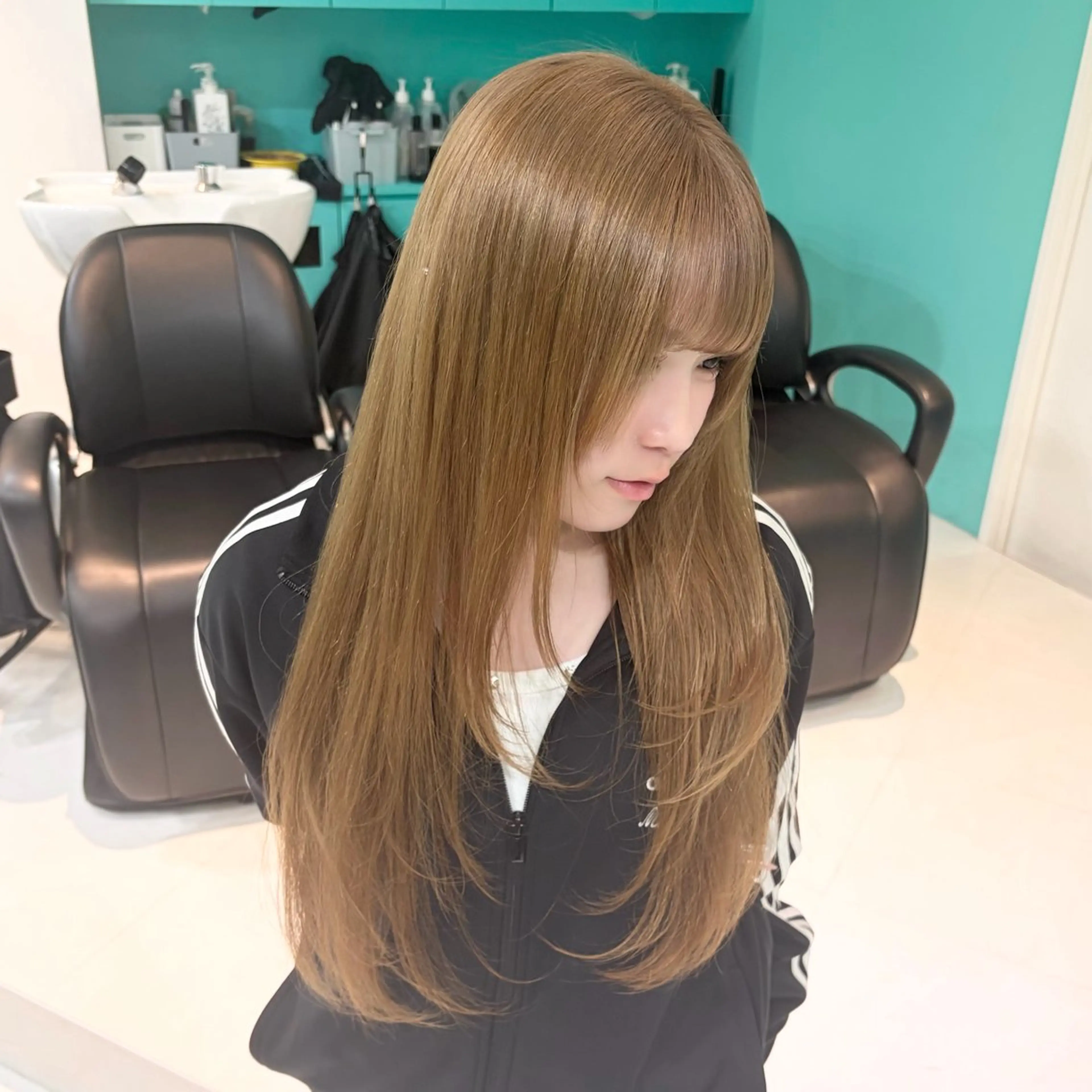 ロング カラー ベージュカラー ヘーゼル デザインカラー/ ボブ/Natsukiのヘアスタイル