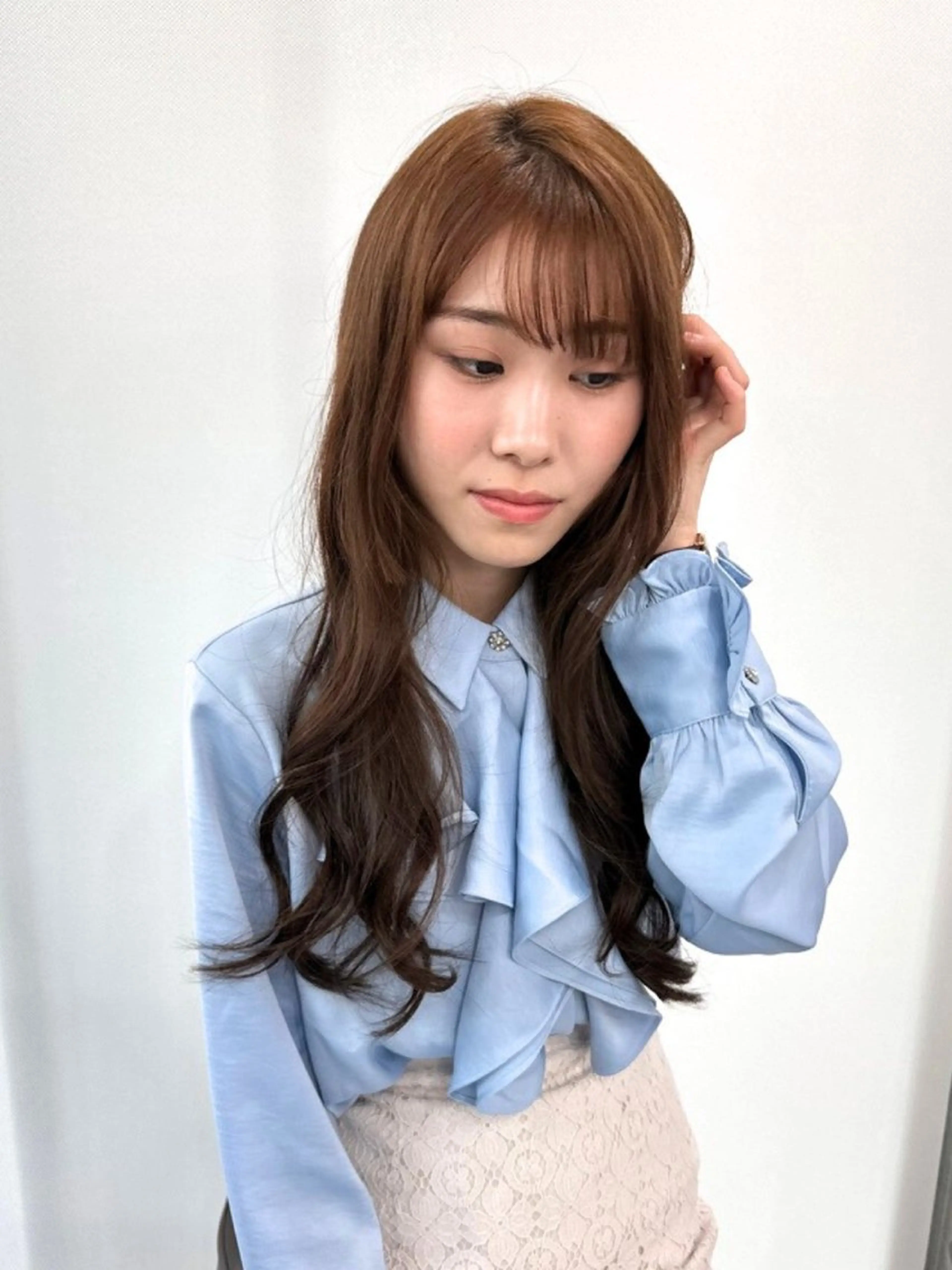 ロング カラー カット ヘアカラー トリートメント Endearing 北澤那未🌟銀座のヘアスタイル