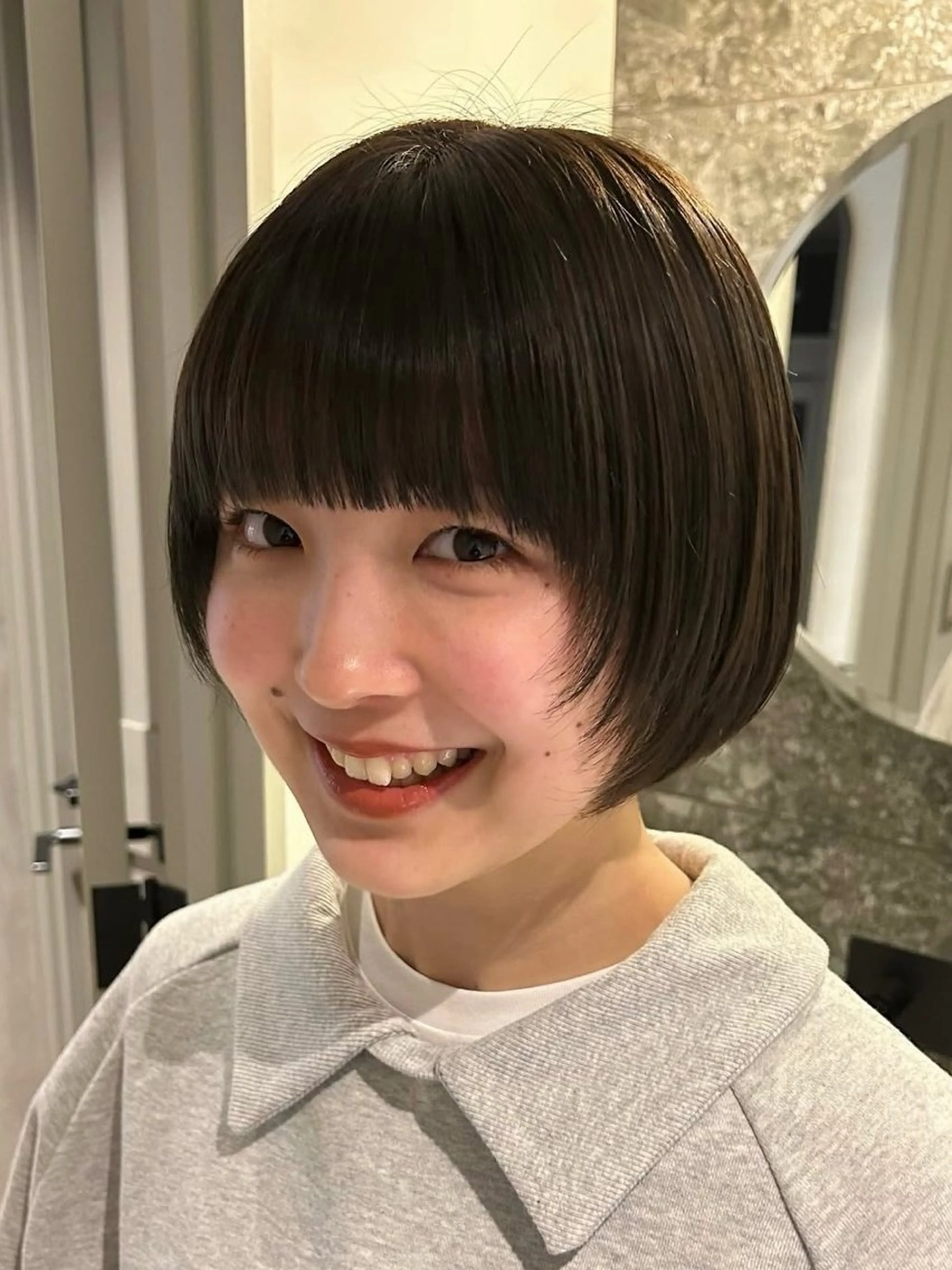 ショート 顔周りカット レイヤーカット ショートヘア Mori Aimiのヘアスタイル