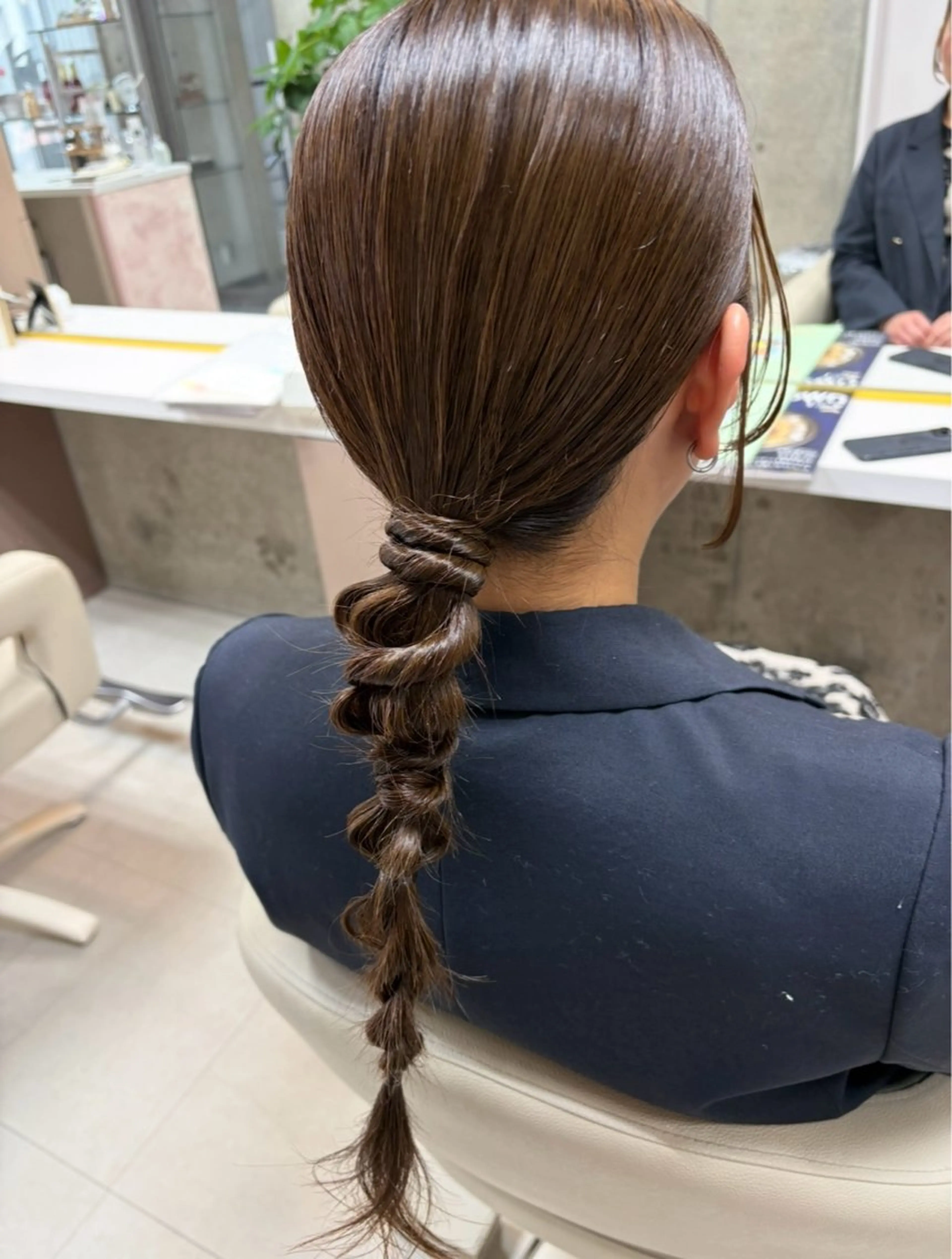 セミロング ヘアアレンジ ヘアセット 坂本 沙也加のヘアスタイル