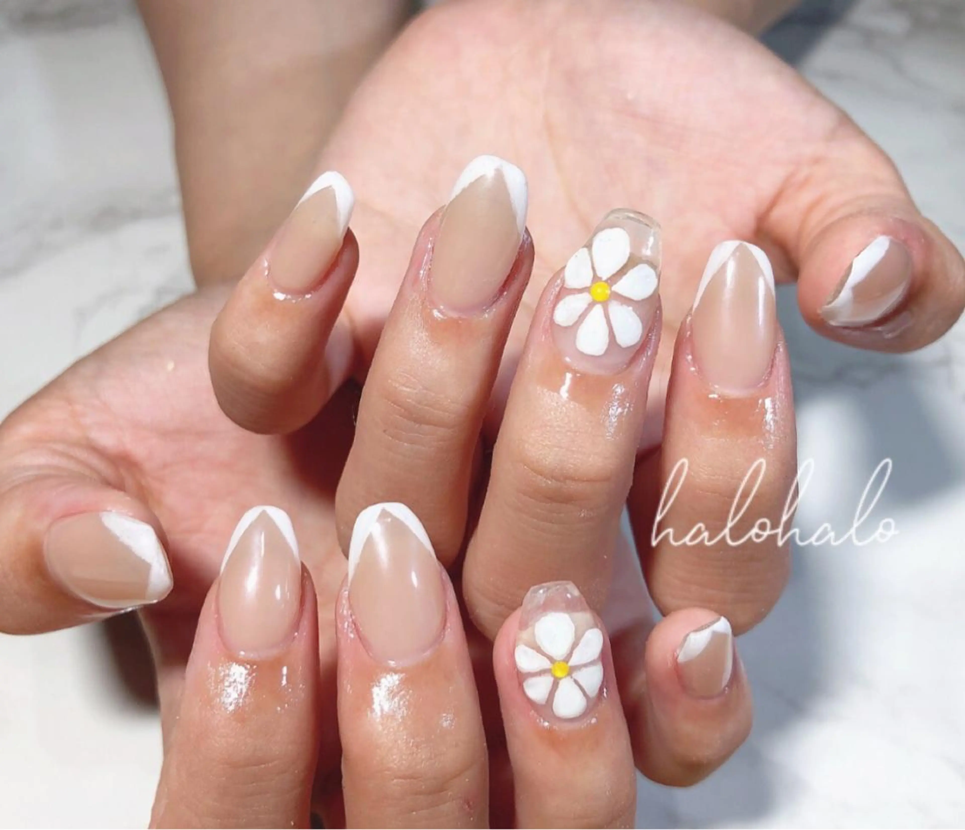 ロング ネイル 安藤 紅実のネイルデザイン