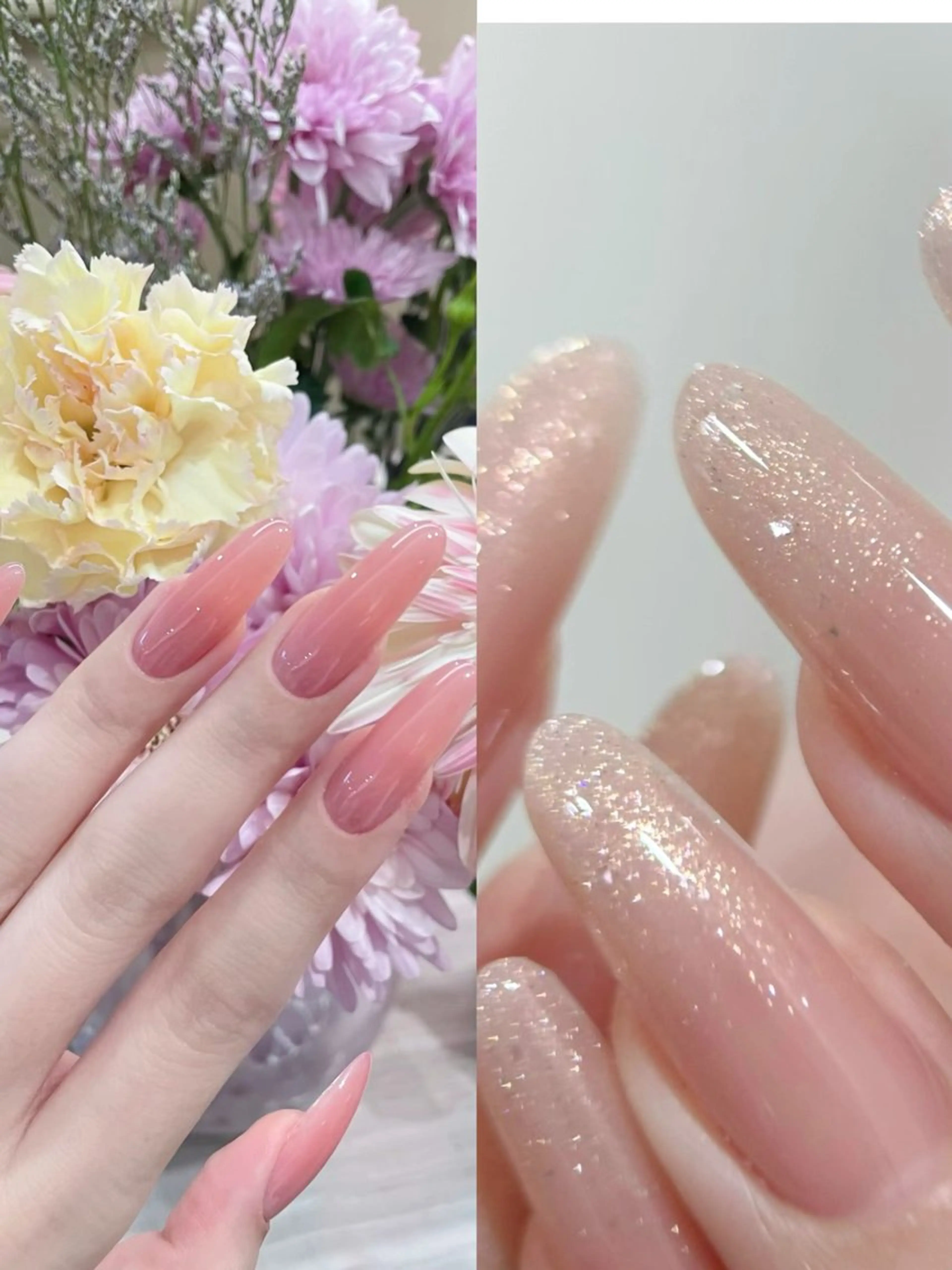 💅大人気🔥チップスカルプ💖ラメグラ(ベースカラー追加🉑💕ワンカラー2色まで🉑(7日以内お直し、オフ無料)🤩の写真