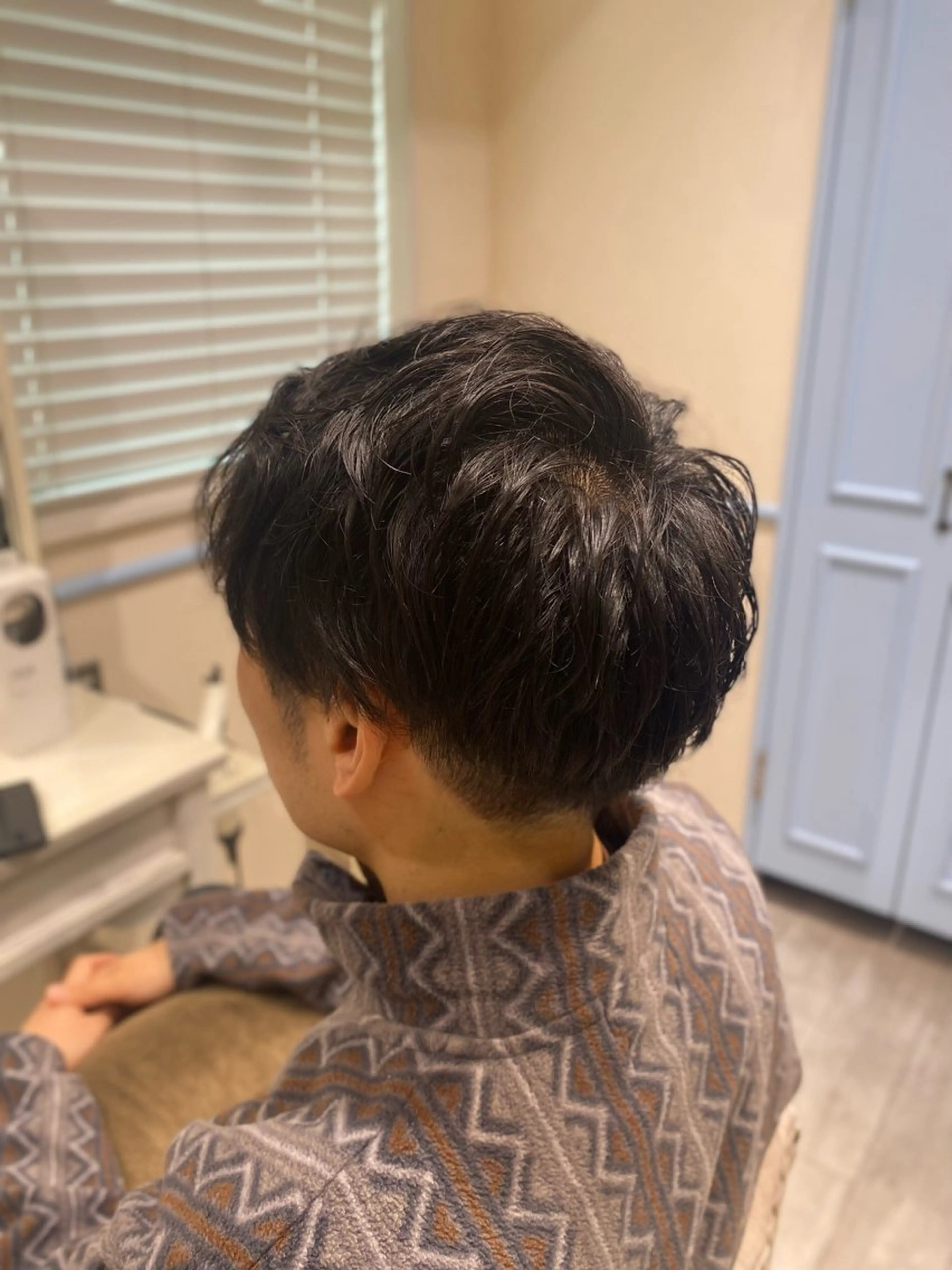 ショート メンズ メンズパーマ メンズパーマ・ カット モリヤ🌺のヘアスタイル