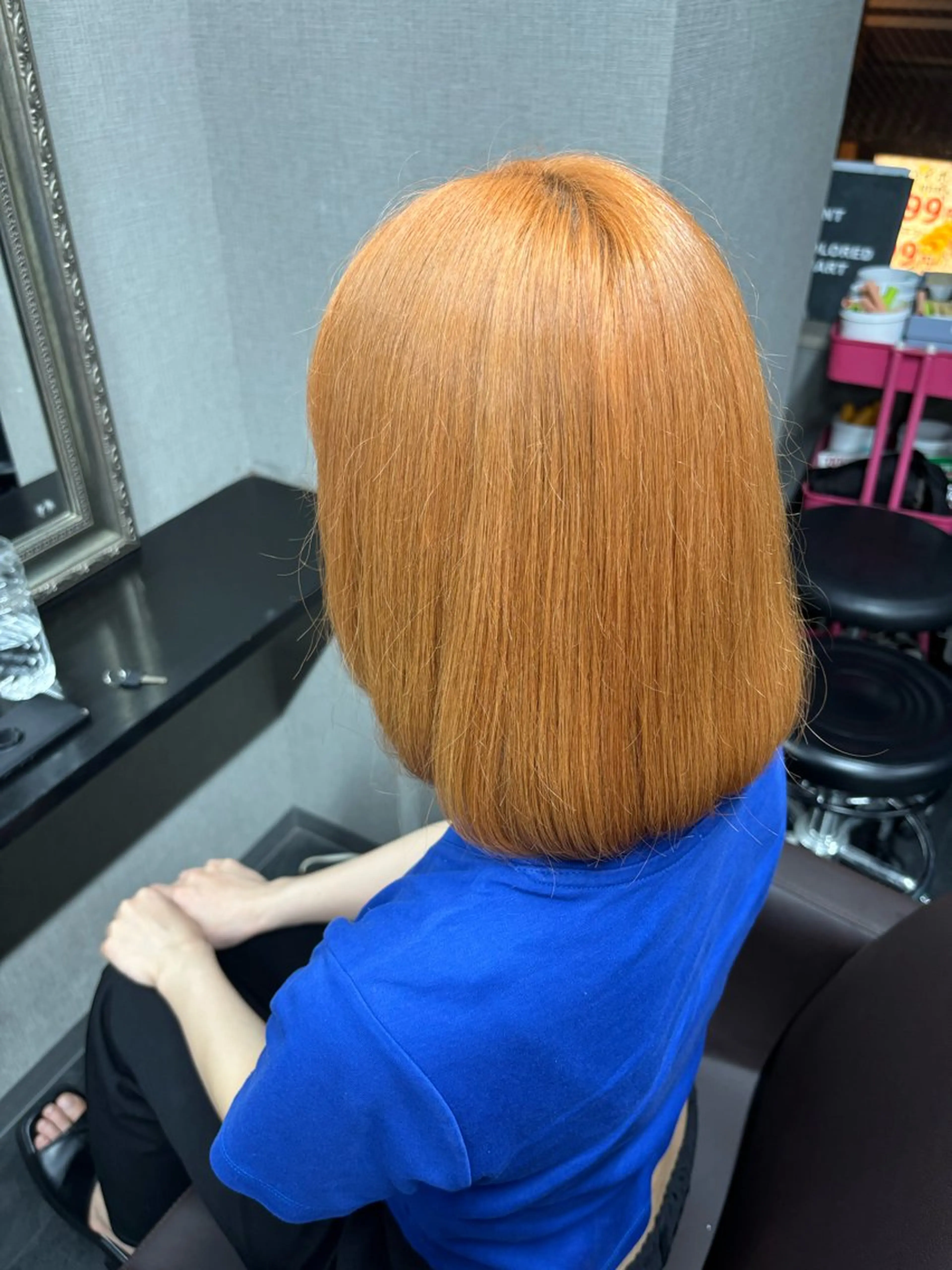 ミディアム カラー パーマ ヘアアレンジ メンズ キッズ ミディアムパーマ メンズブリーチ センターパート カルマパーマ マッシュ 🫧Selene SHOGO🫧のヘアスタイル
