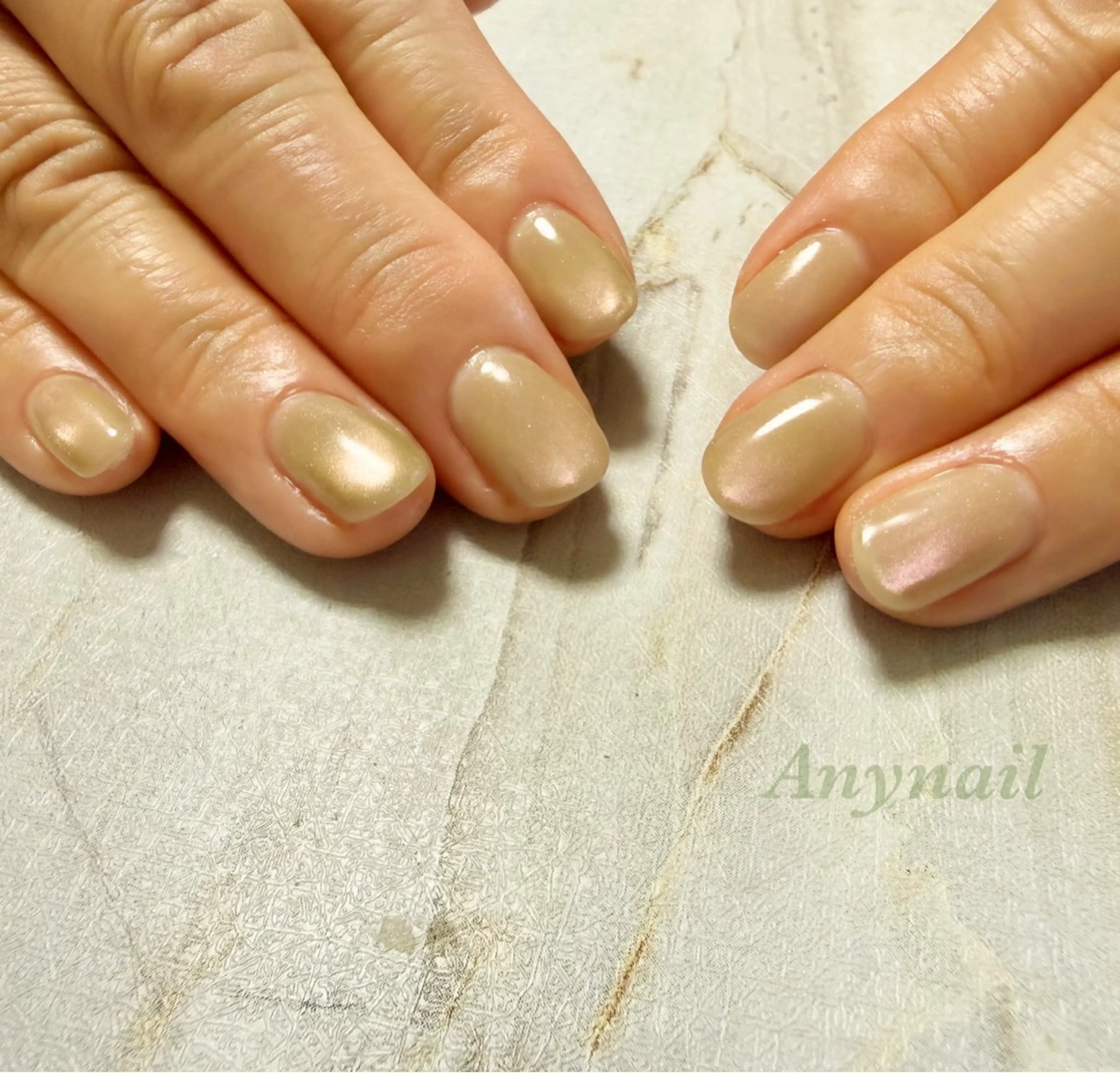 ネイル ブルー ジェルネイル グリーン 韓国ネイル マグネットネイル ハンドネイル 岩澤 恵子のネイルデザイン