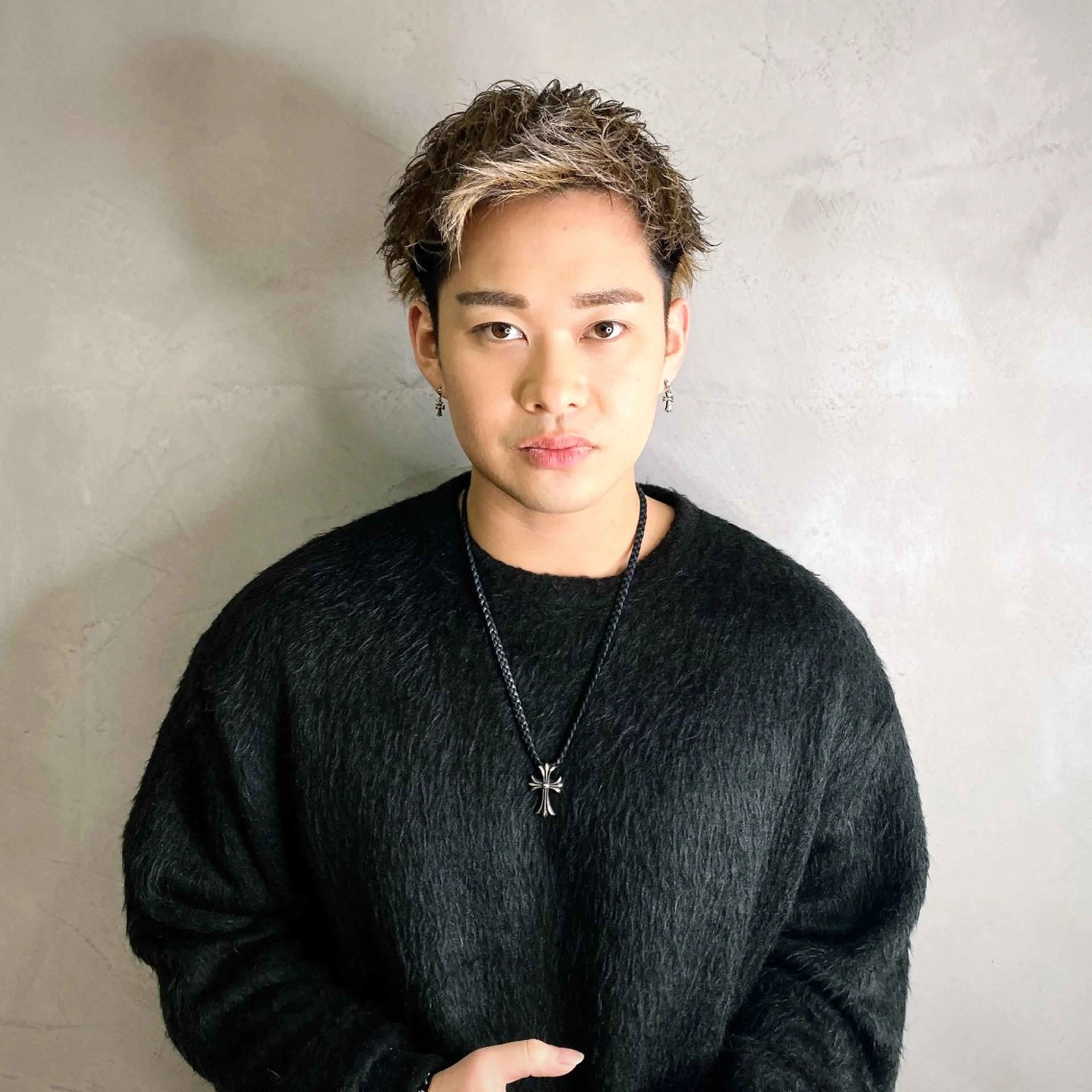 カラー メンズ メンズメッシュ メンズショート メッシュ 梅田中崎町メンズ 美容師ユースケのヘアスタイル