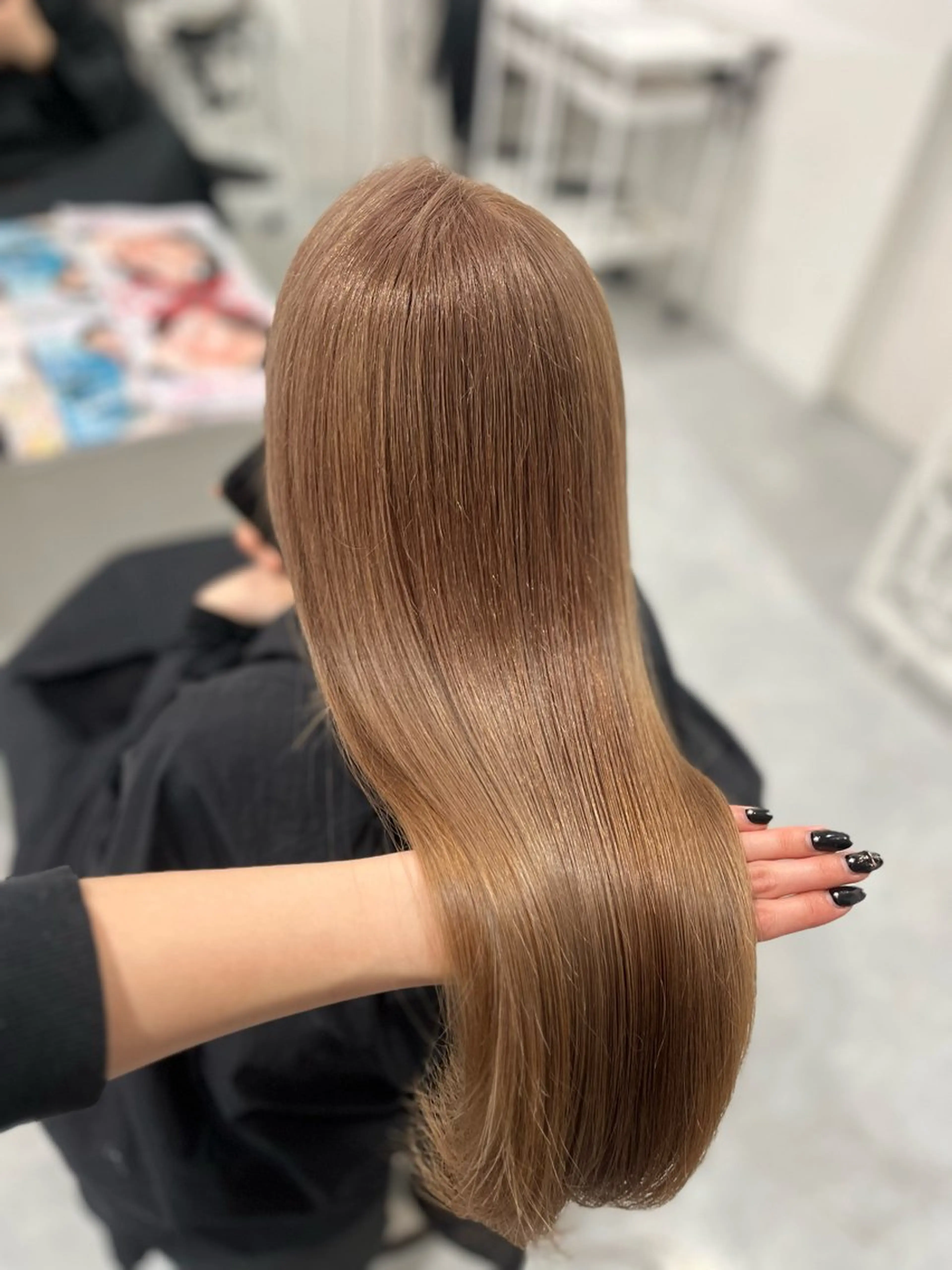 ロング カラー カット ヘアカラー TaNa. 笑南(えみな)のヘアスタイル