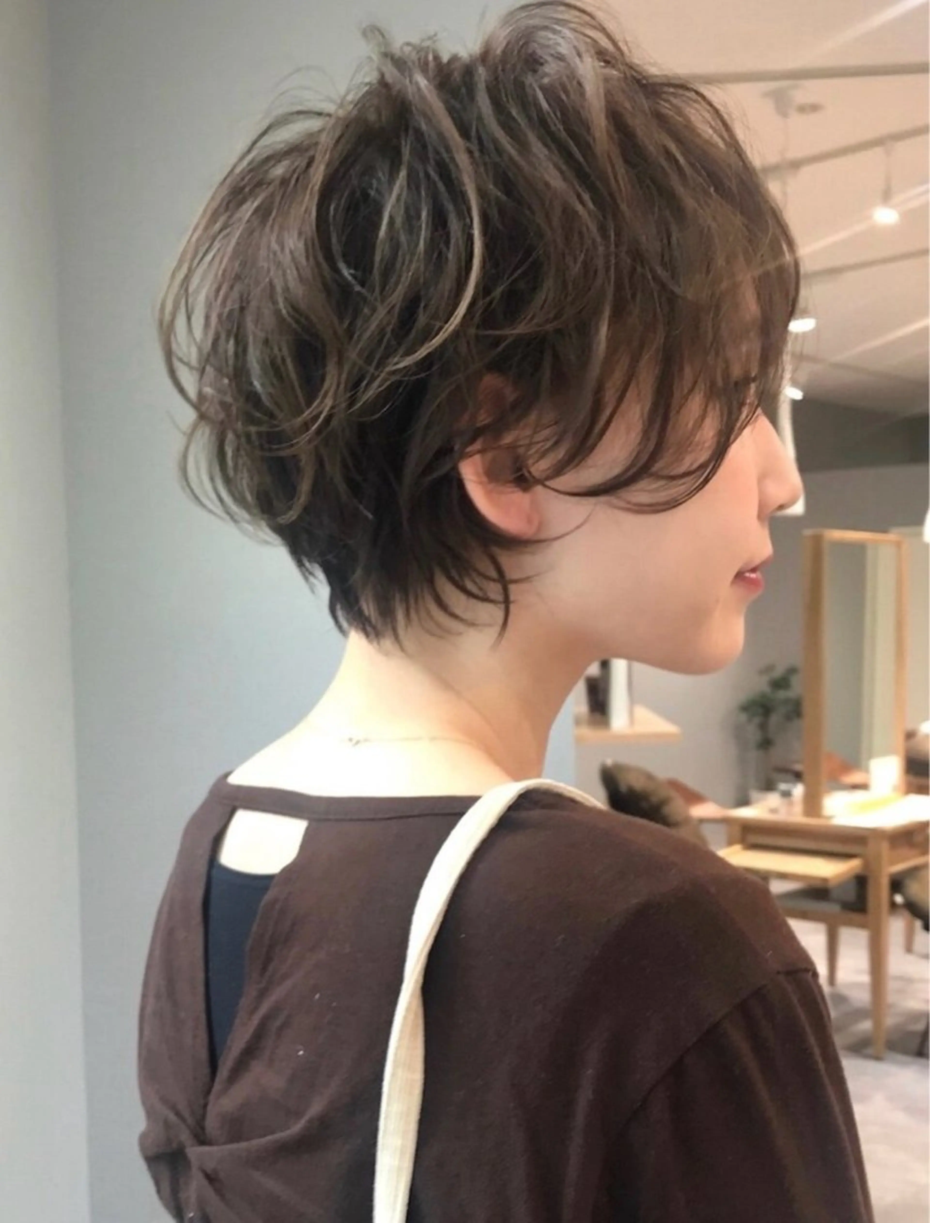 ショート ショートボブ ボブ かきあげバング 髪質改善 オン眉 i.Ehime所属・VIEW EHIME 齋藤  あつきのヘアスタイル