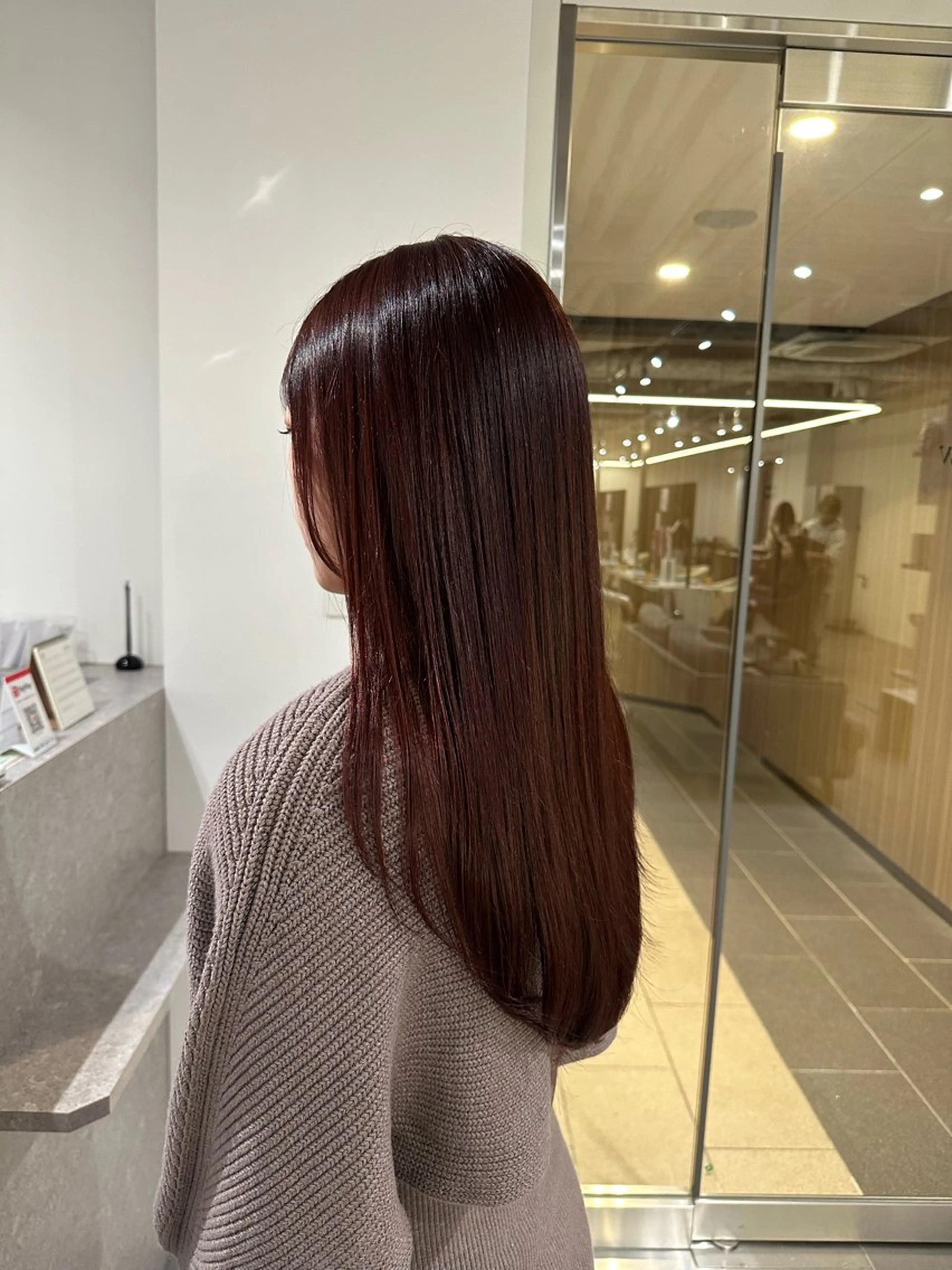 カラー ブラウンカラー レッドカラー ヘアカラー アンニュイヘア/ 顔周りカット/眞弓萌のヘアスタイル