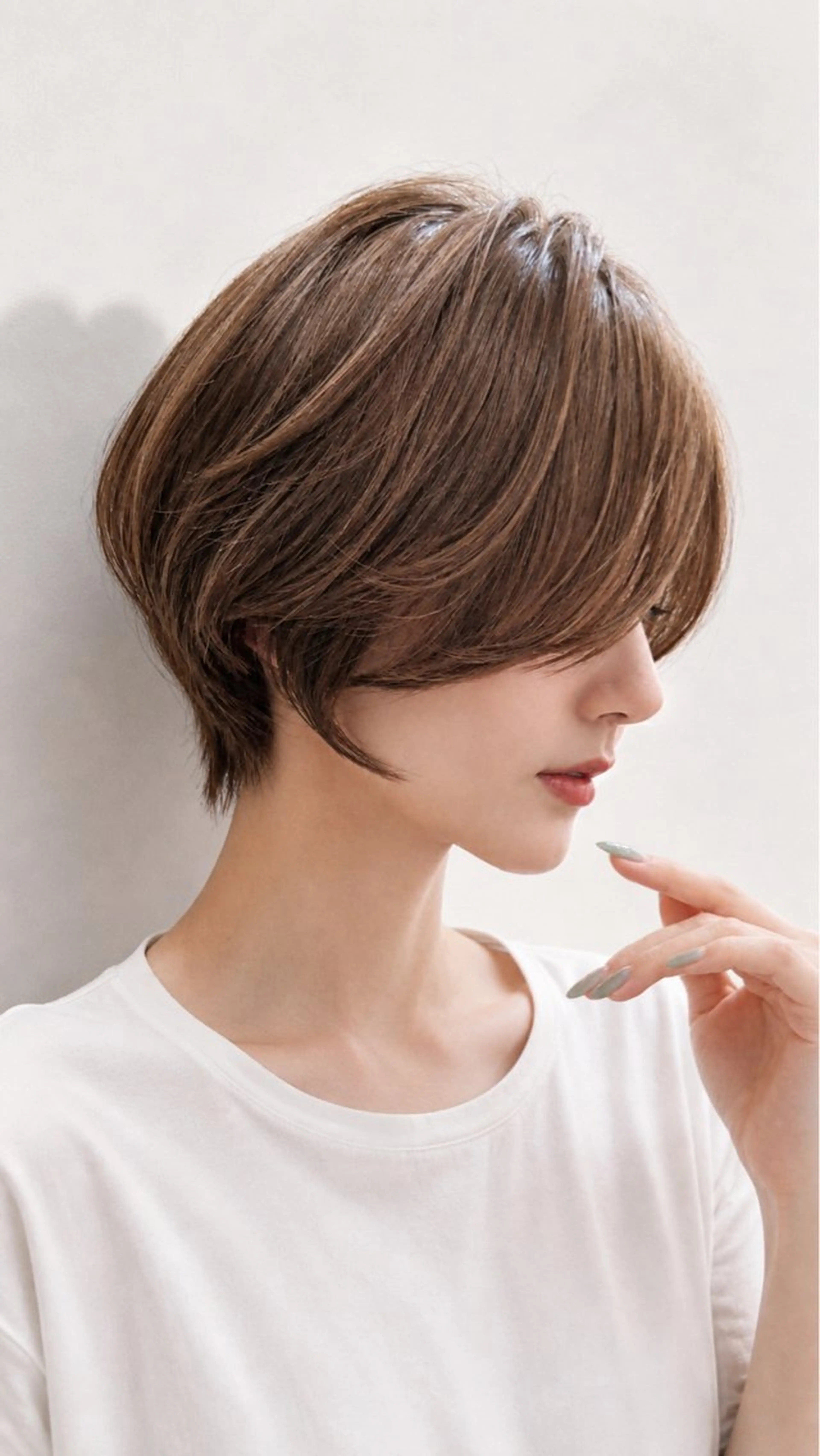 ショート カラー パーマ カット 縮毛矯正 KAKKY/ショート レイヤー/千種/池下のヘアスタイル