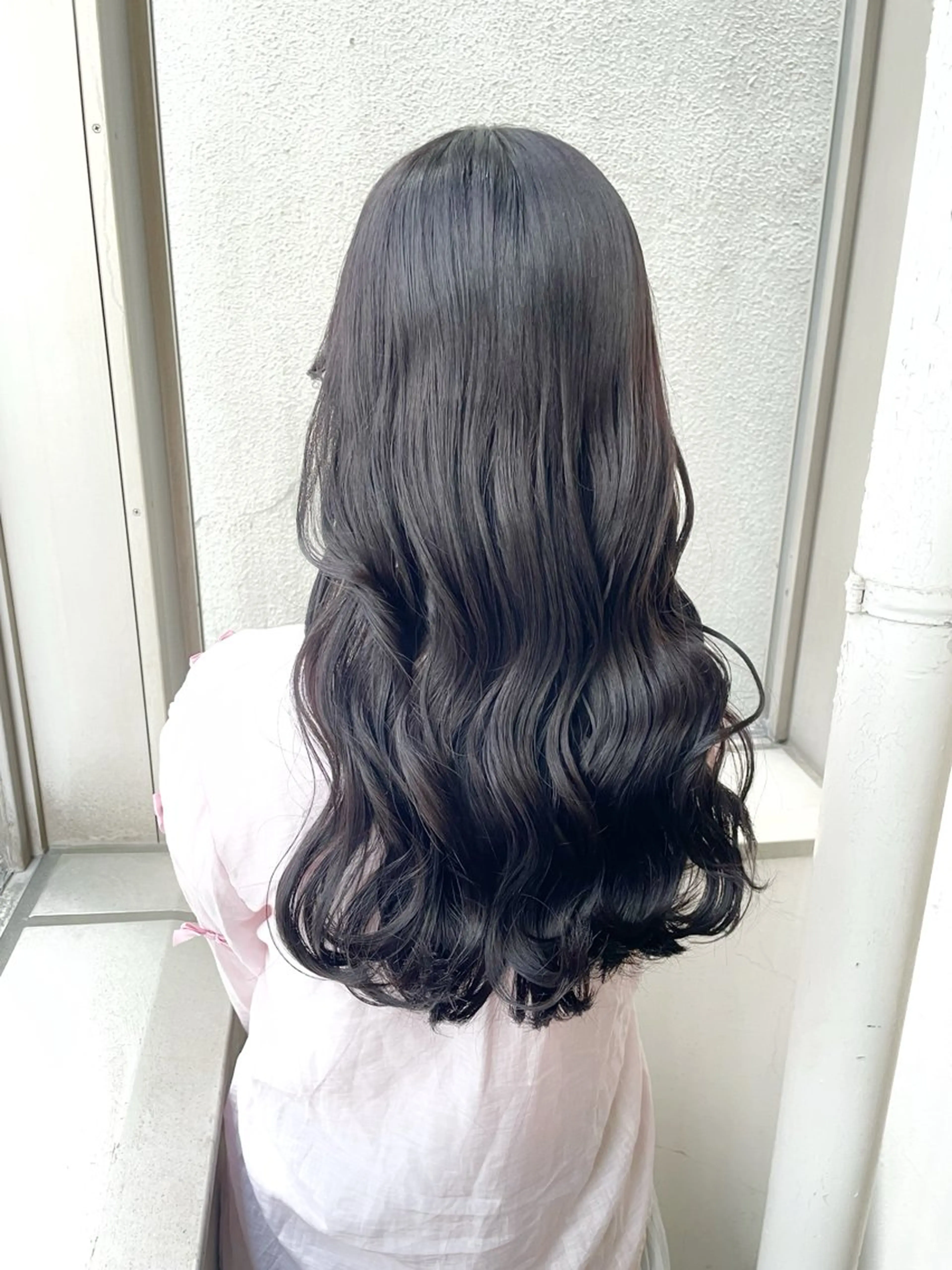 ロング 韓国風ヘア レイヤーカット カット ヘアカラー トリートメント ヘッドスパ ヘアセット ✨透明感ケアカラー✨ 長野ゆきなのヘアスタイル