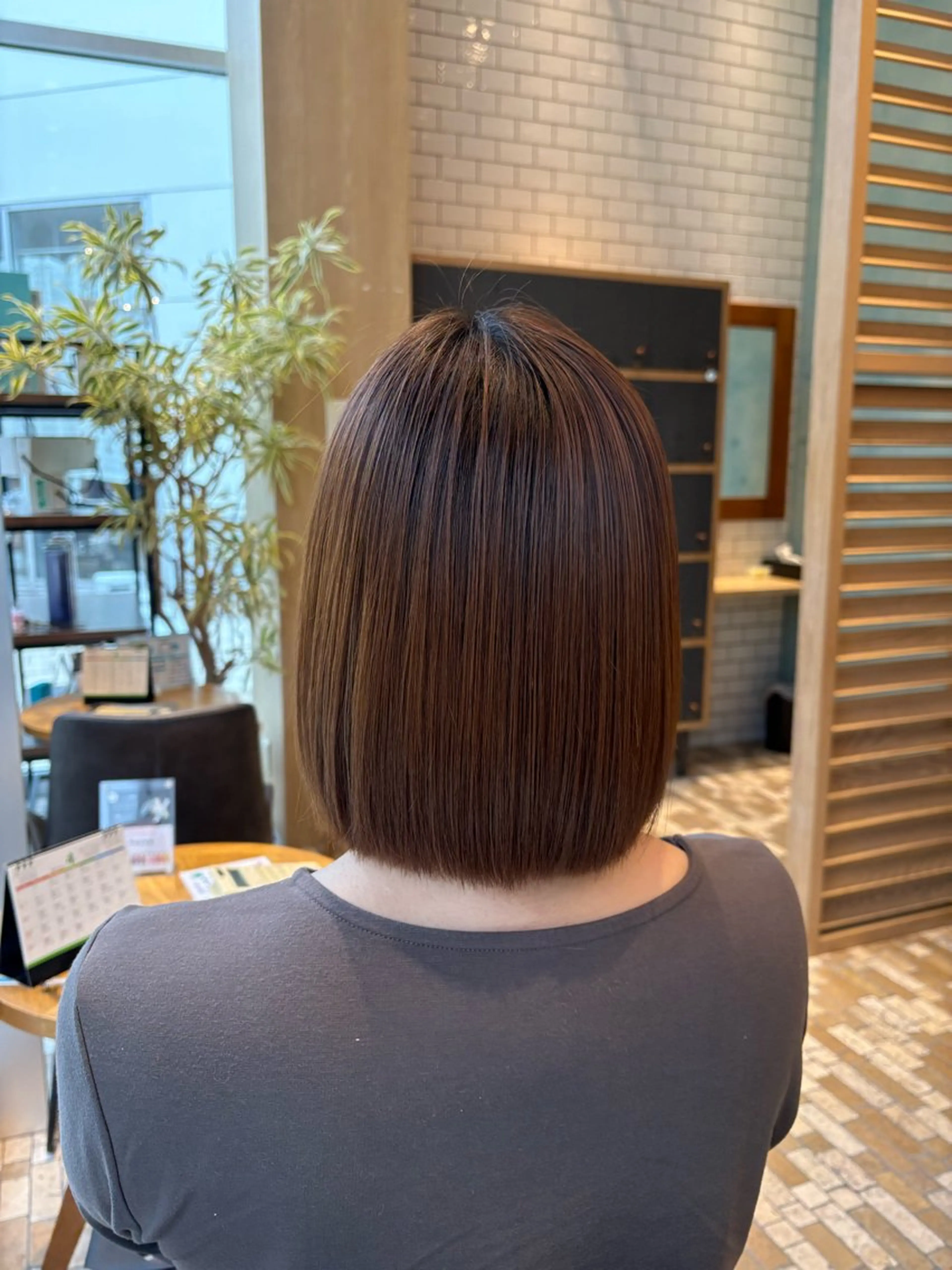 ミディアム 縮毛矯正 Lolonois 森ノ宮/RINのヘアスタイル