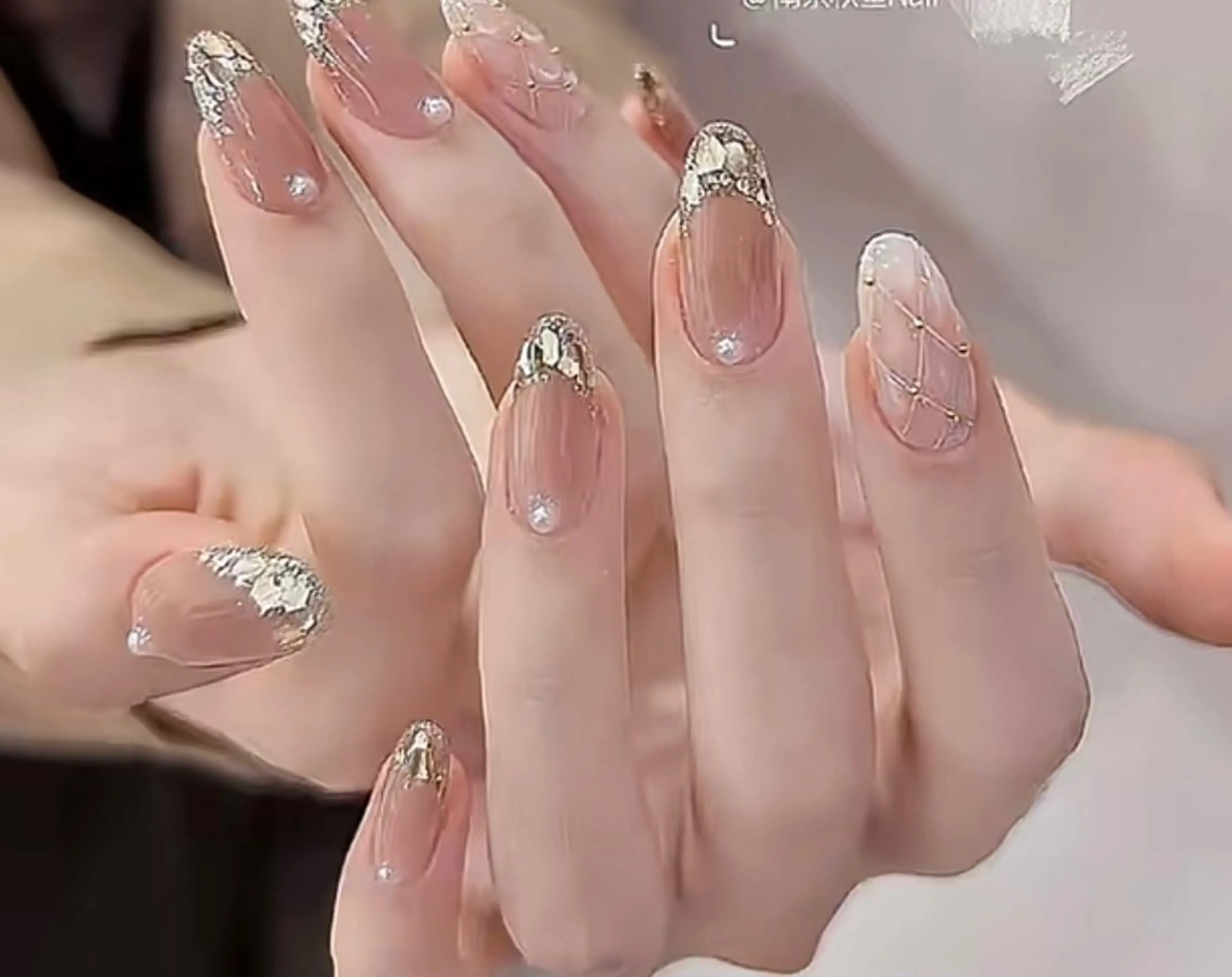 [カラスフレンチorフレンチネイル】ベース1色付け¥6890の写真