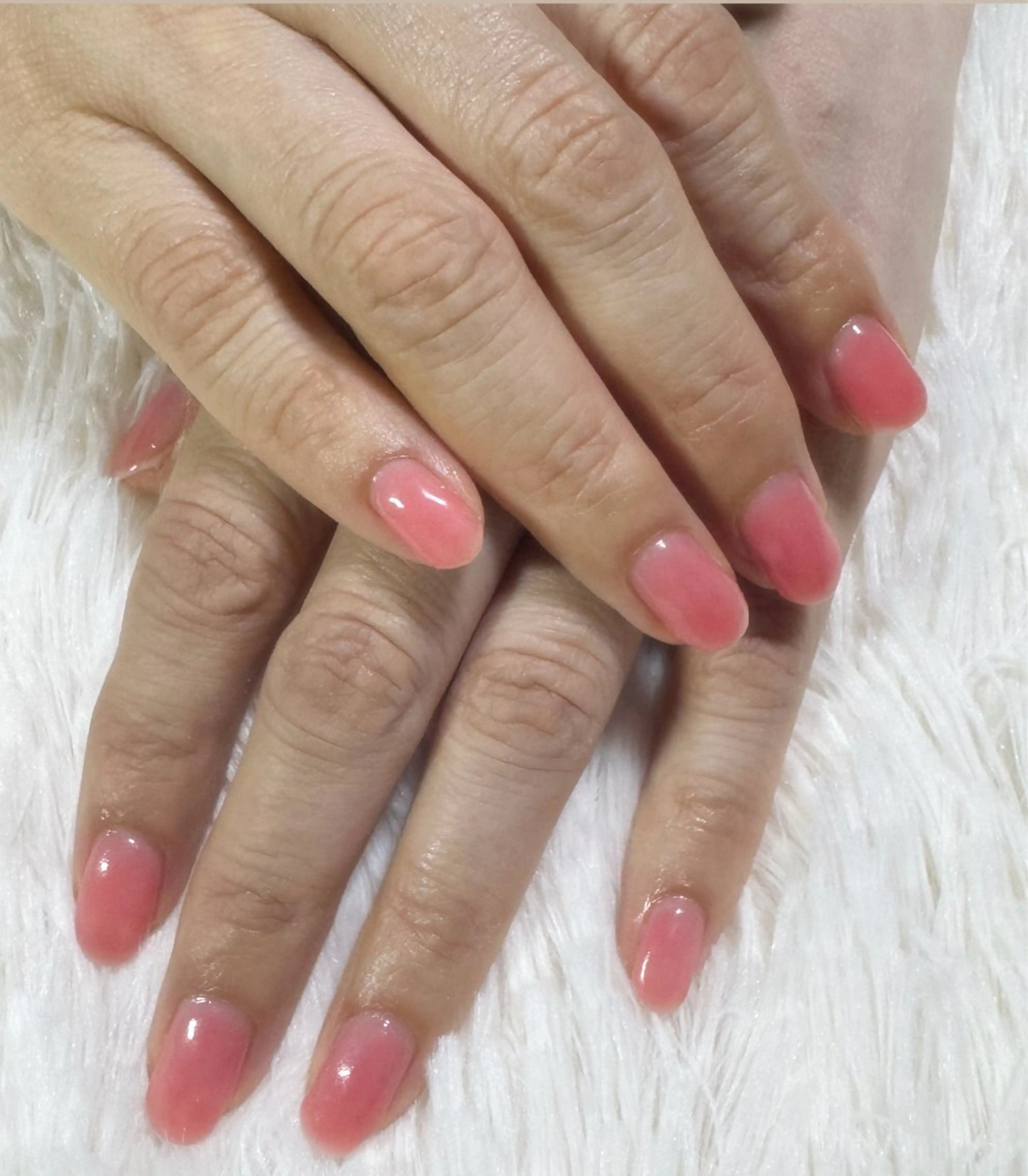 ハンドネイルオフ無し(ワンカラー、ラメグラ)の写真