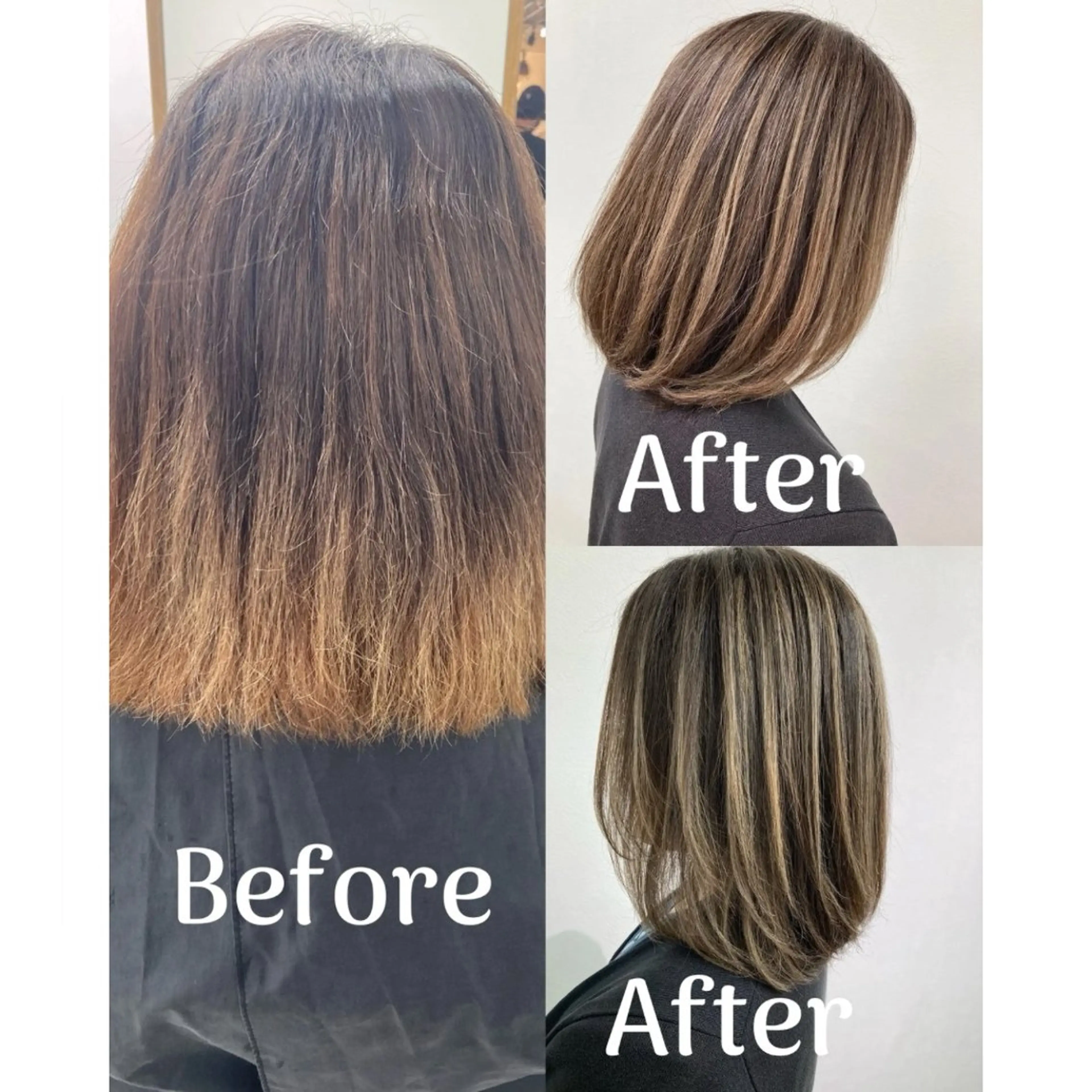 ミディアム ナオイ ユウキのヘアスタイル