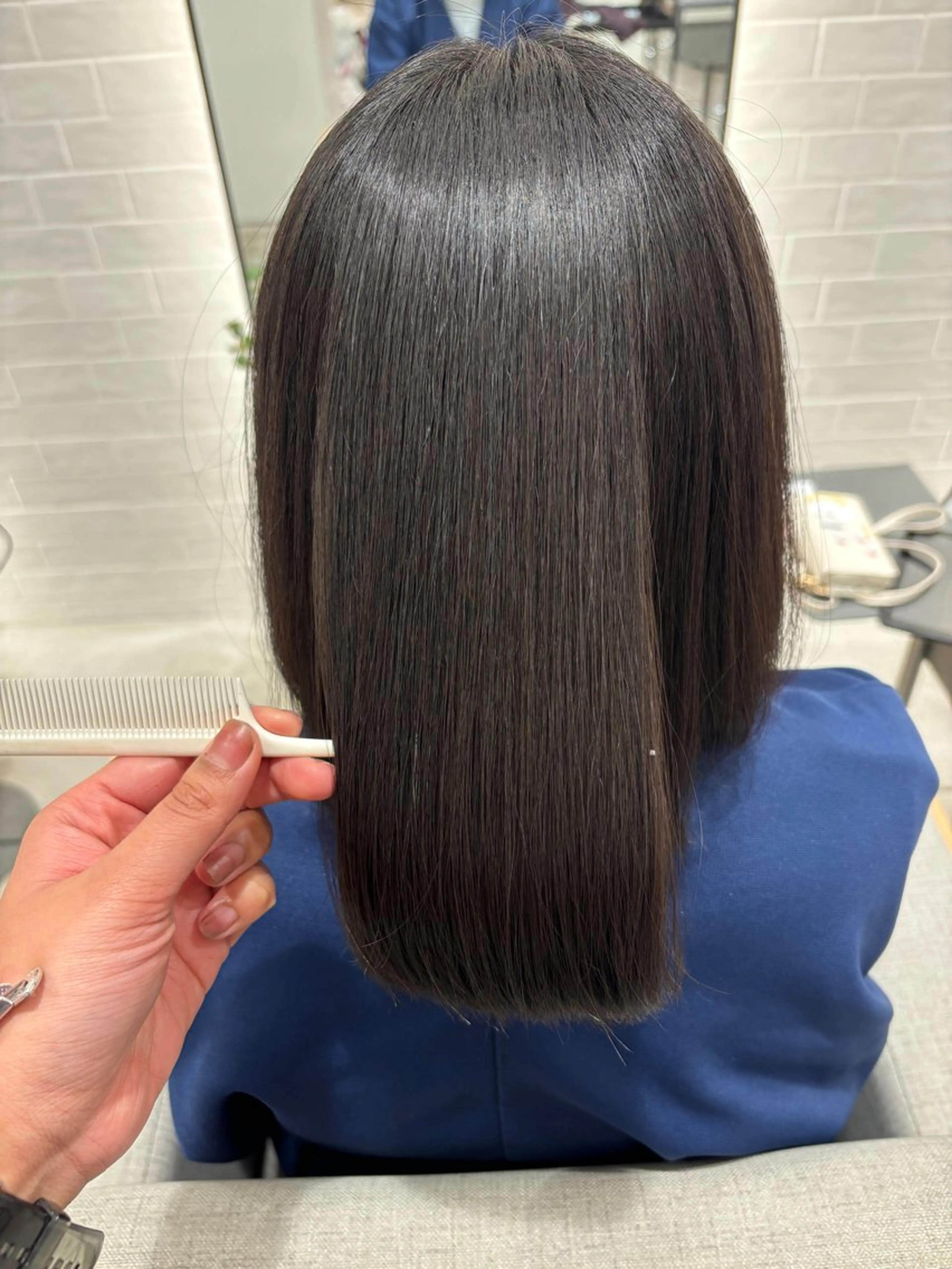 セミロング パーマ 縮毛矯正 stair:case 🎀大塚セイラ🎀のヘアスタイル