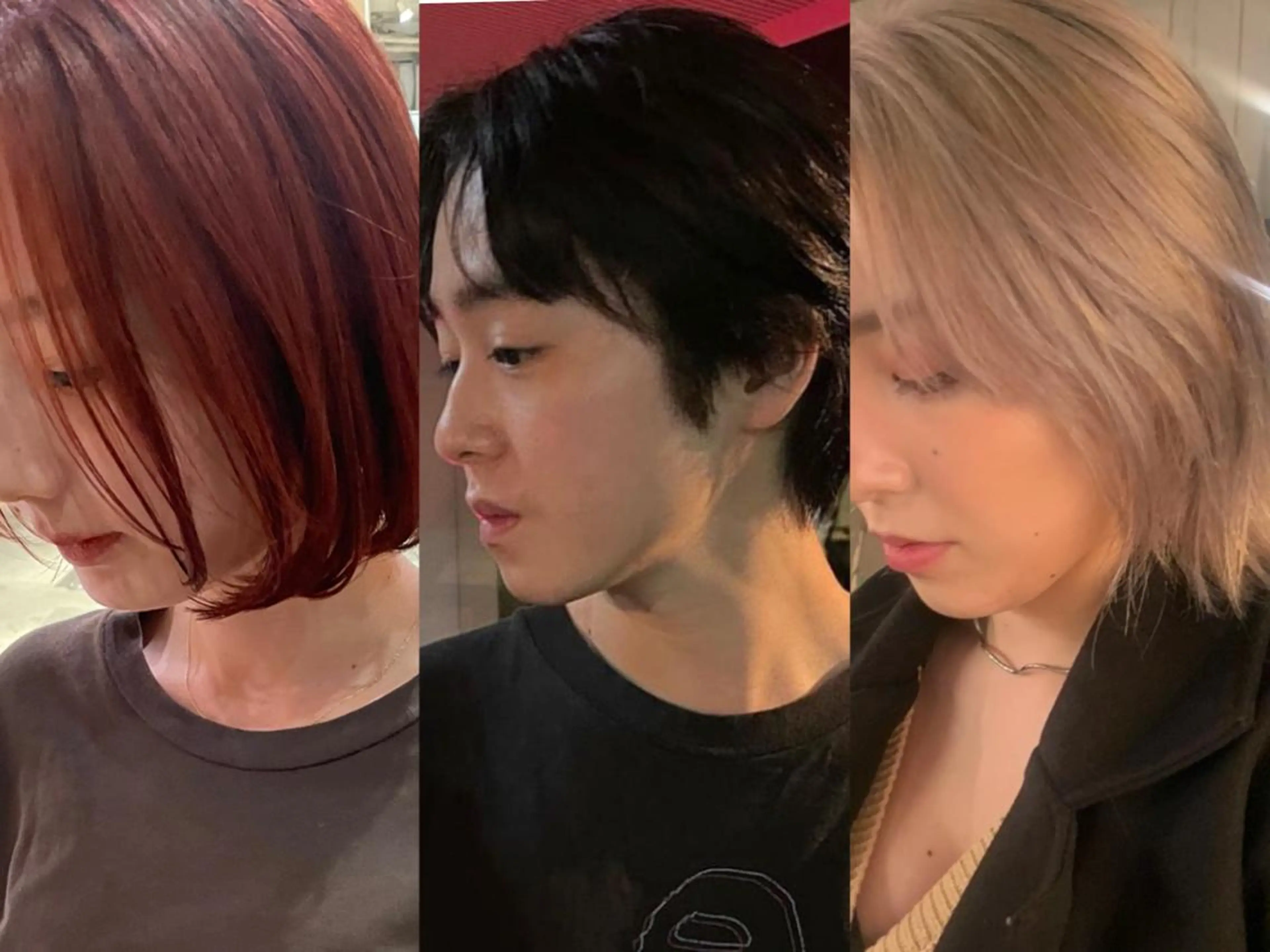 カラー パーマ メンズ メンズバレイヤージュ メンズブリーチ センターパート フェードカット メンズハイライト スパイラルパーマ 🌐hina⭐️のヘアスタイル