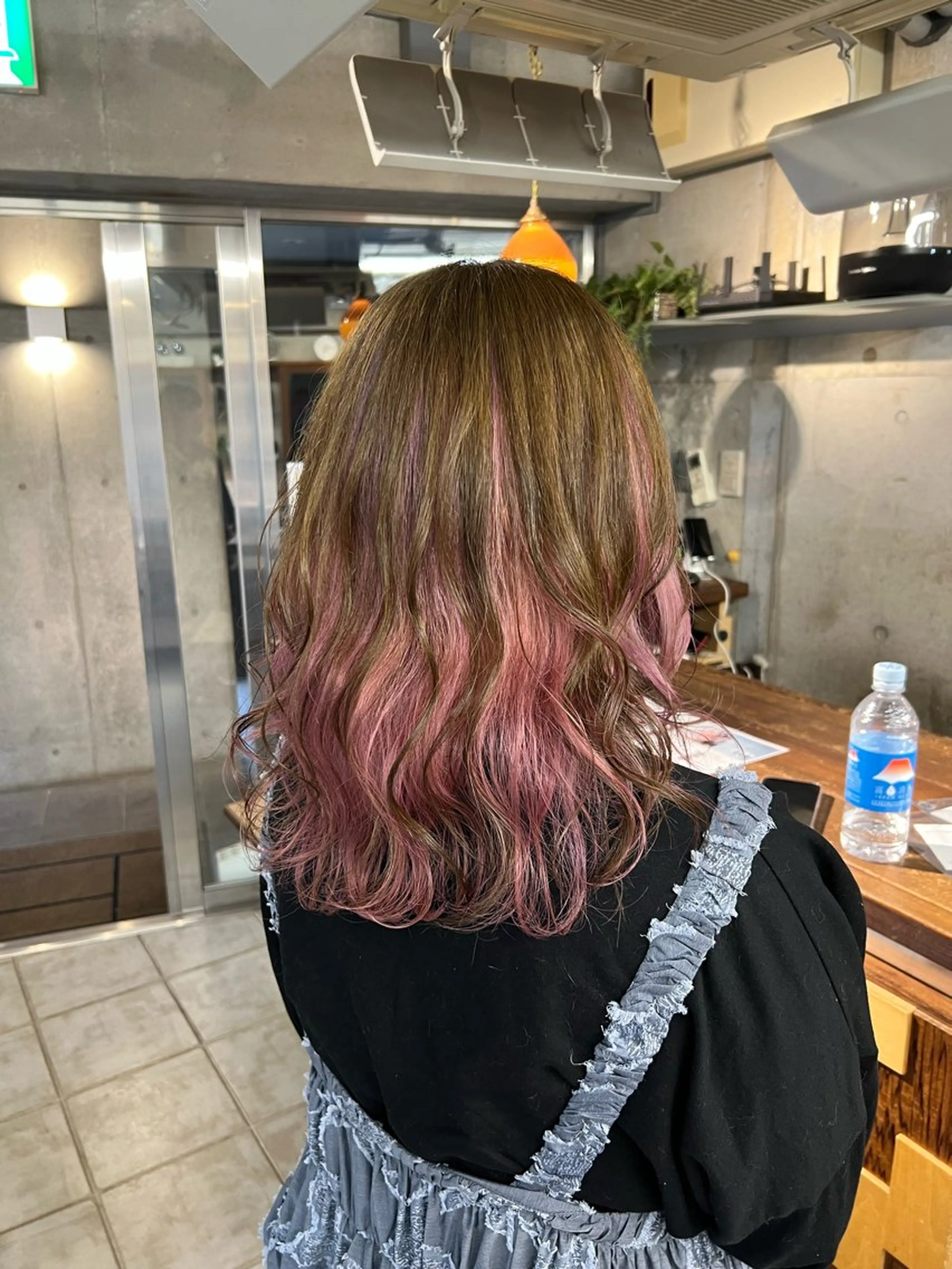 ミディアム カラー ブラウンカラー ラベンダーカラー ピンクカラー ピンクラベンダー 土田かほ/本日🈳 透明感カラー🍃のヘアスタイル