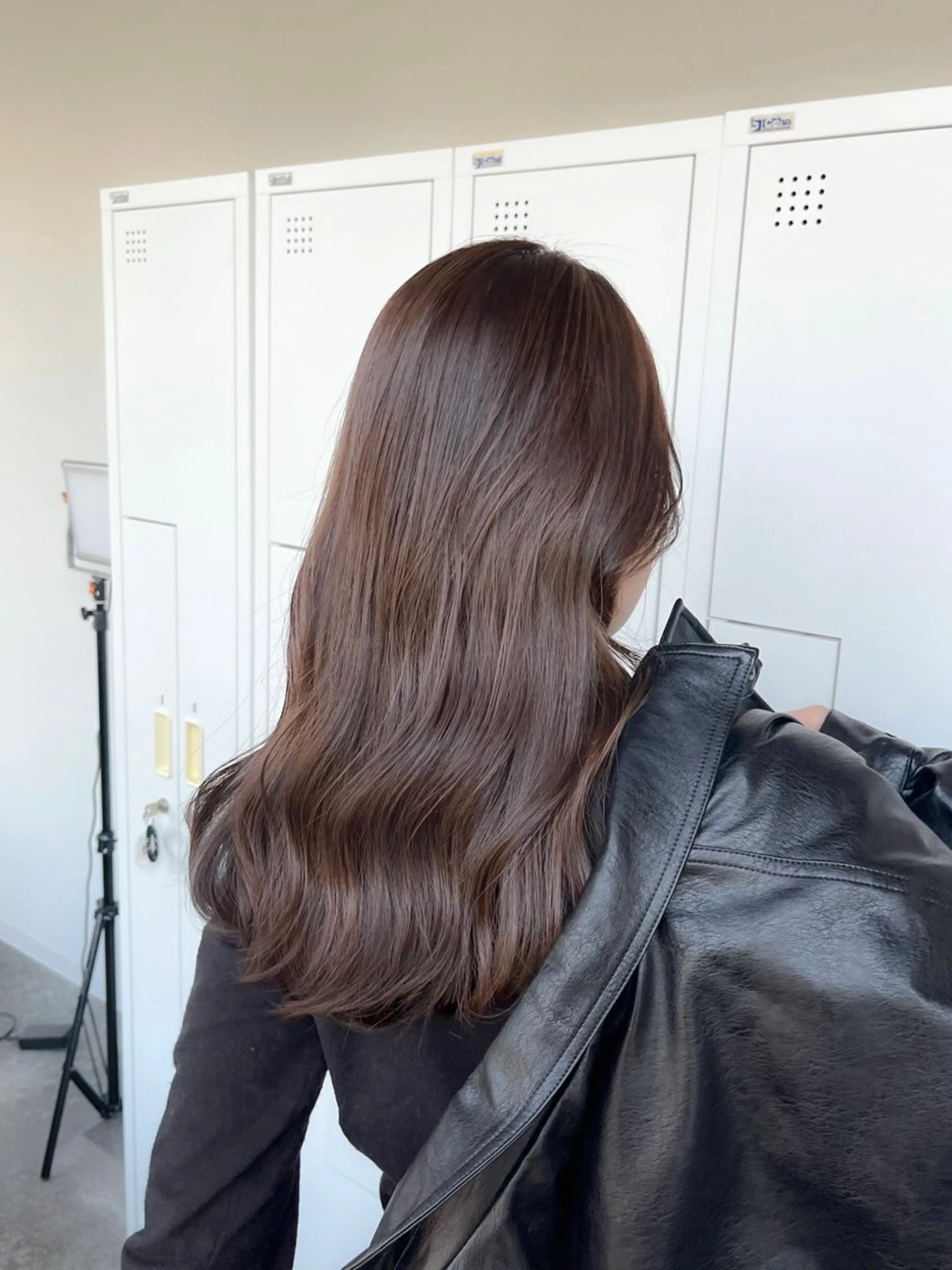 ロング カラー ベージュカラー ブリーチ ダブルカラー 韓国風style ❤︎　古庄美月のヘアスタイル