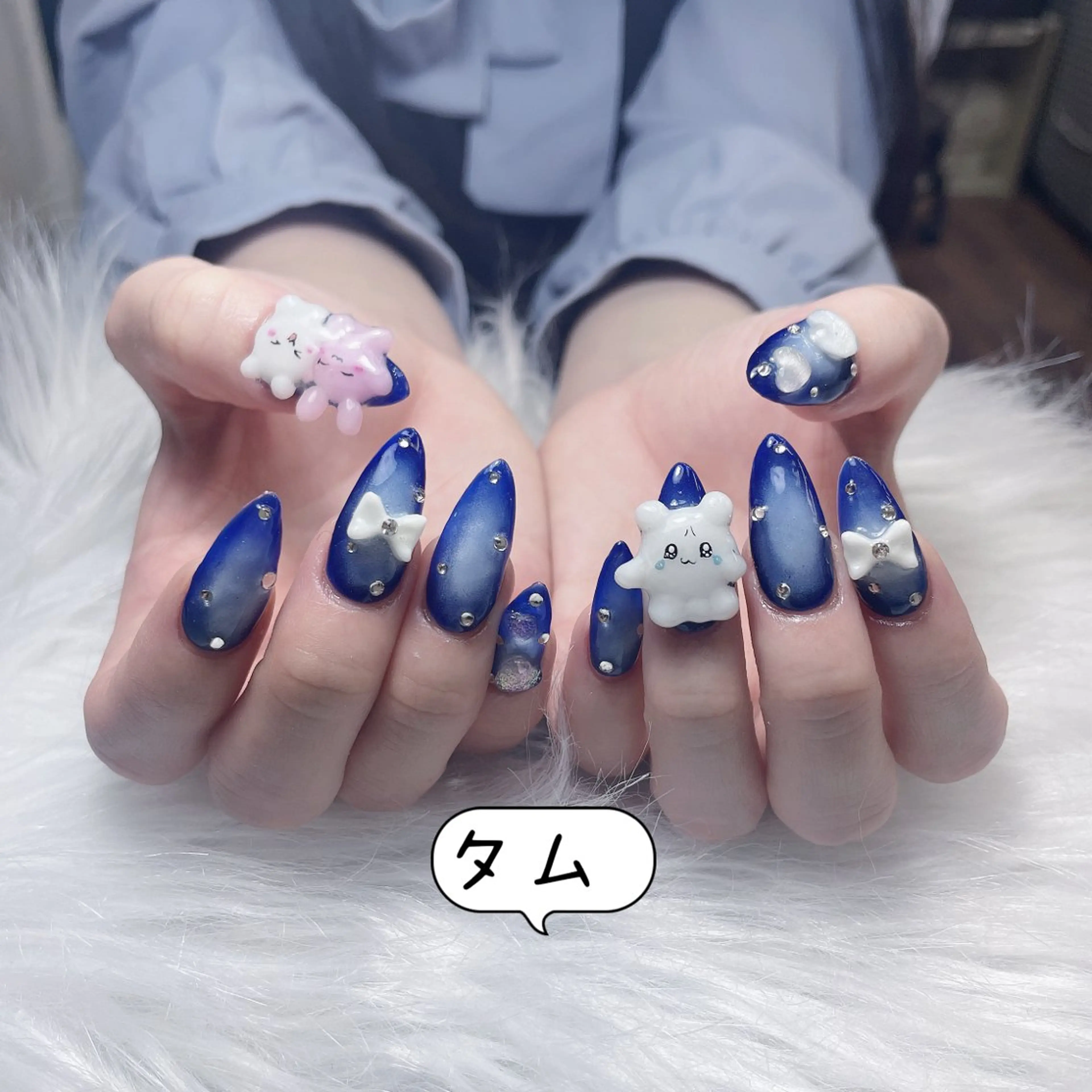 ネイル ハート 韓国ネイル 夏ネイル ワンホンネイル ハンドネイル Melody Nail所属・Melody 3D/スカルプ専門店のネイルデザイン