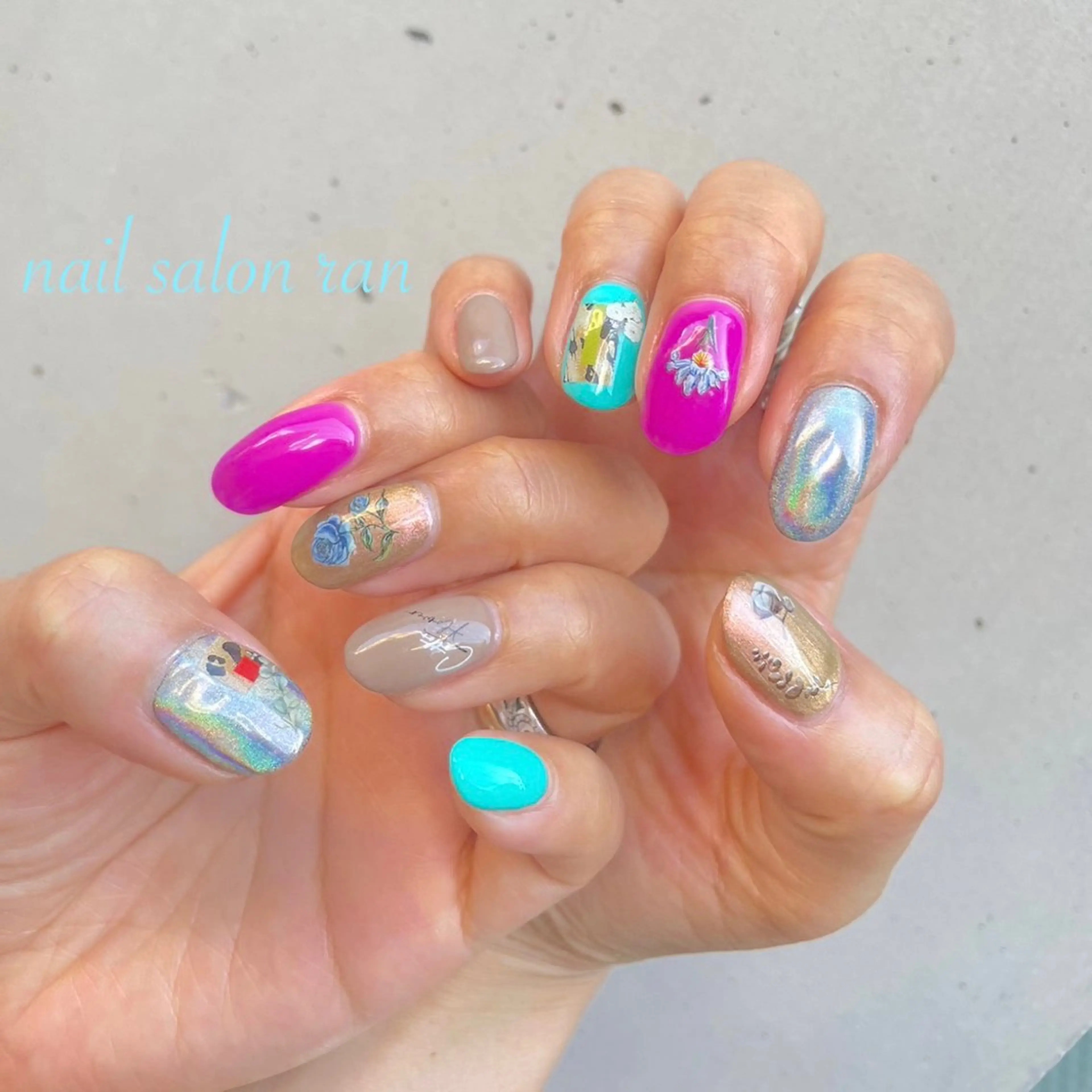 ネイル ハンドネイル ハンドケア nailsalon ranのネイルデザイン