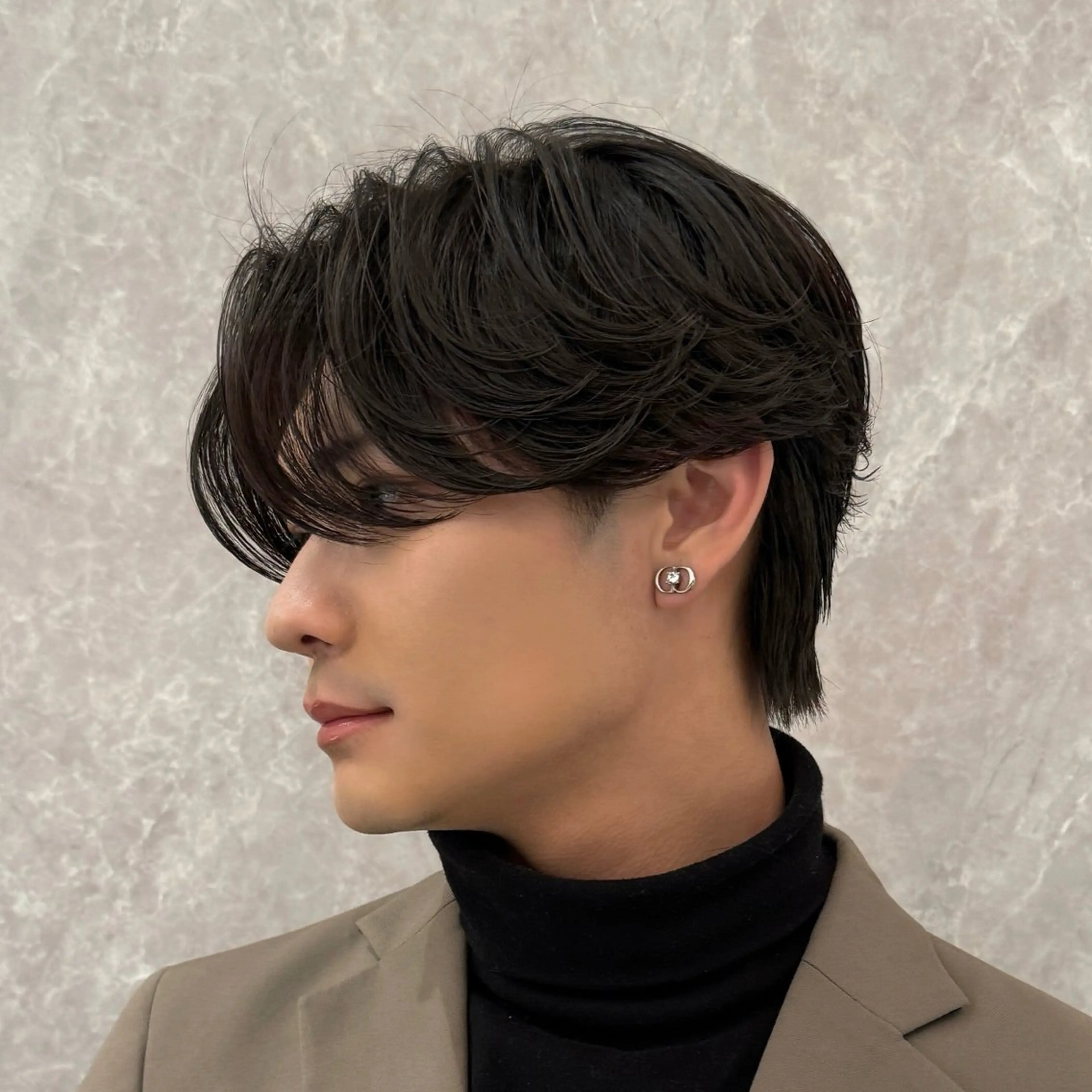 ミディアム パーマ メンズ カット パーマ 瀧野 翔吾【メンズ特化】のヘアスタイル