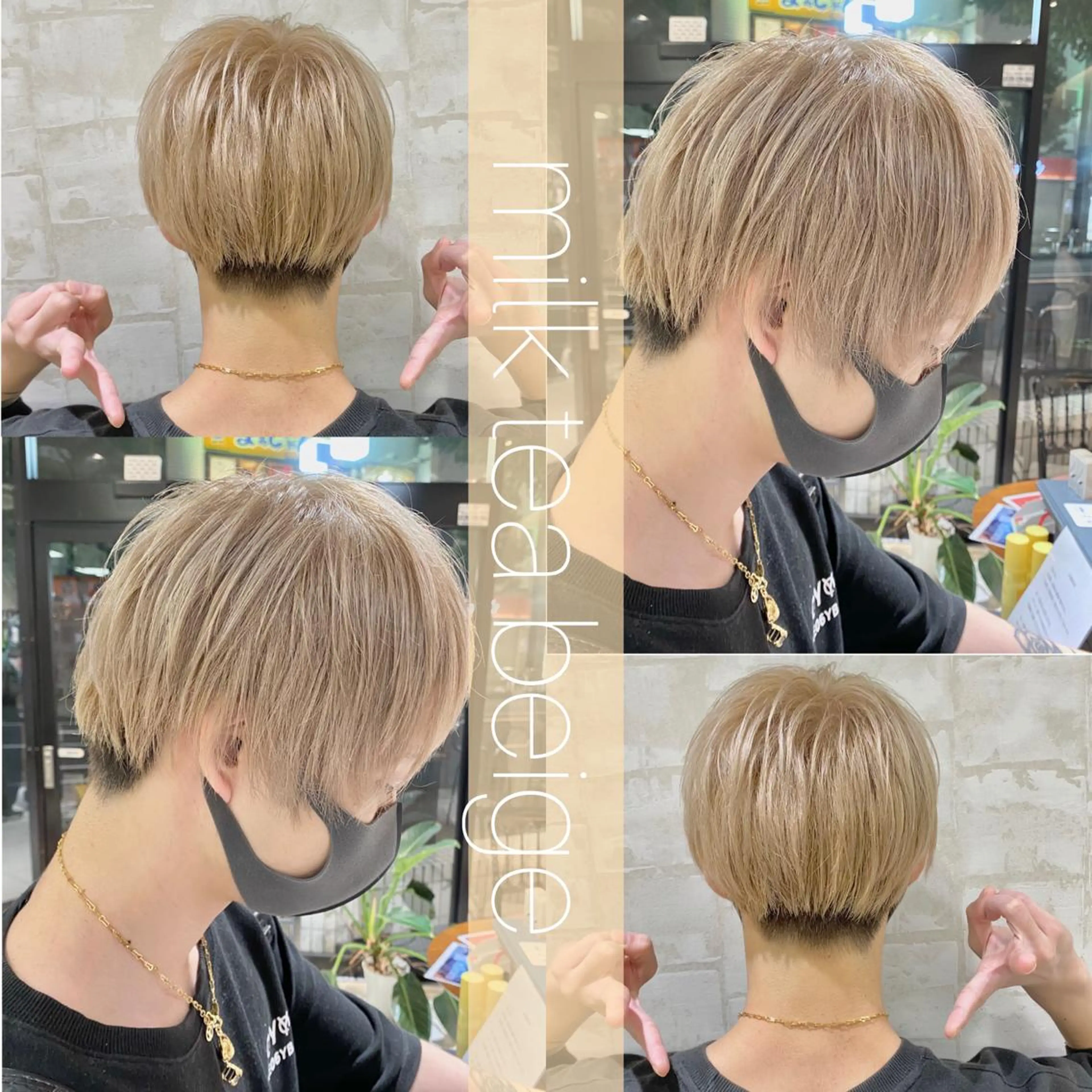ショート カラー メンズ 縮毛矯正 ✨髪質改善専門店✨ QOLU✨のヘアスタイル