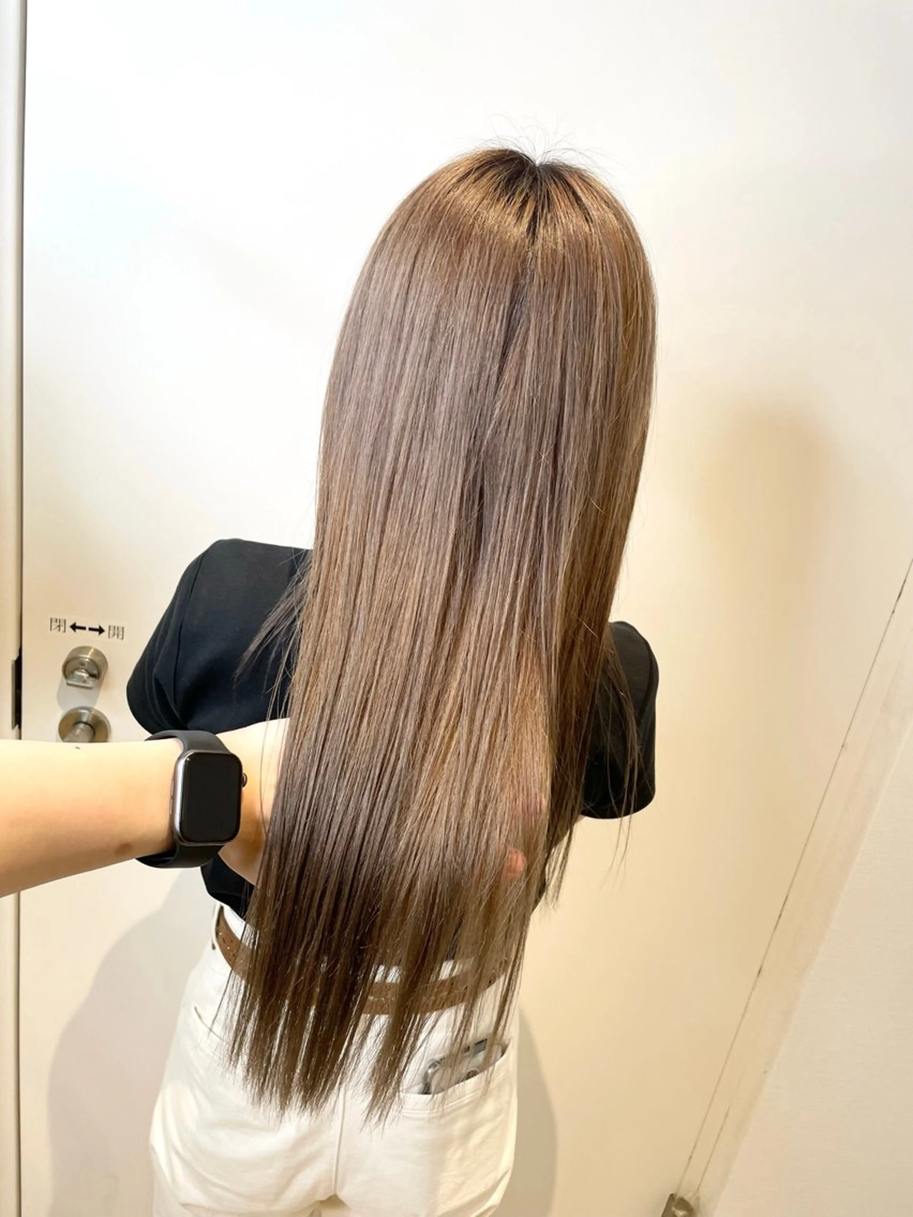 ロング カラー ピンクカラー 髪質改善 縮毛矯正 トリートメント 髪質改善ストレート オルメントのヘアスタイル