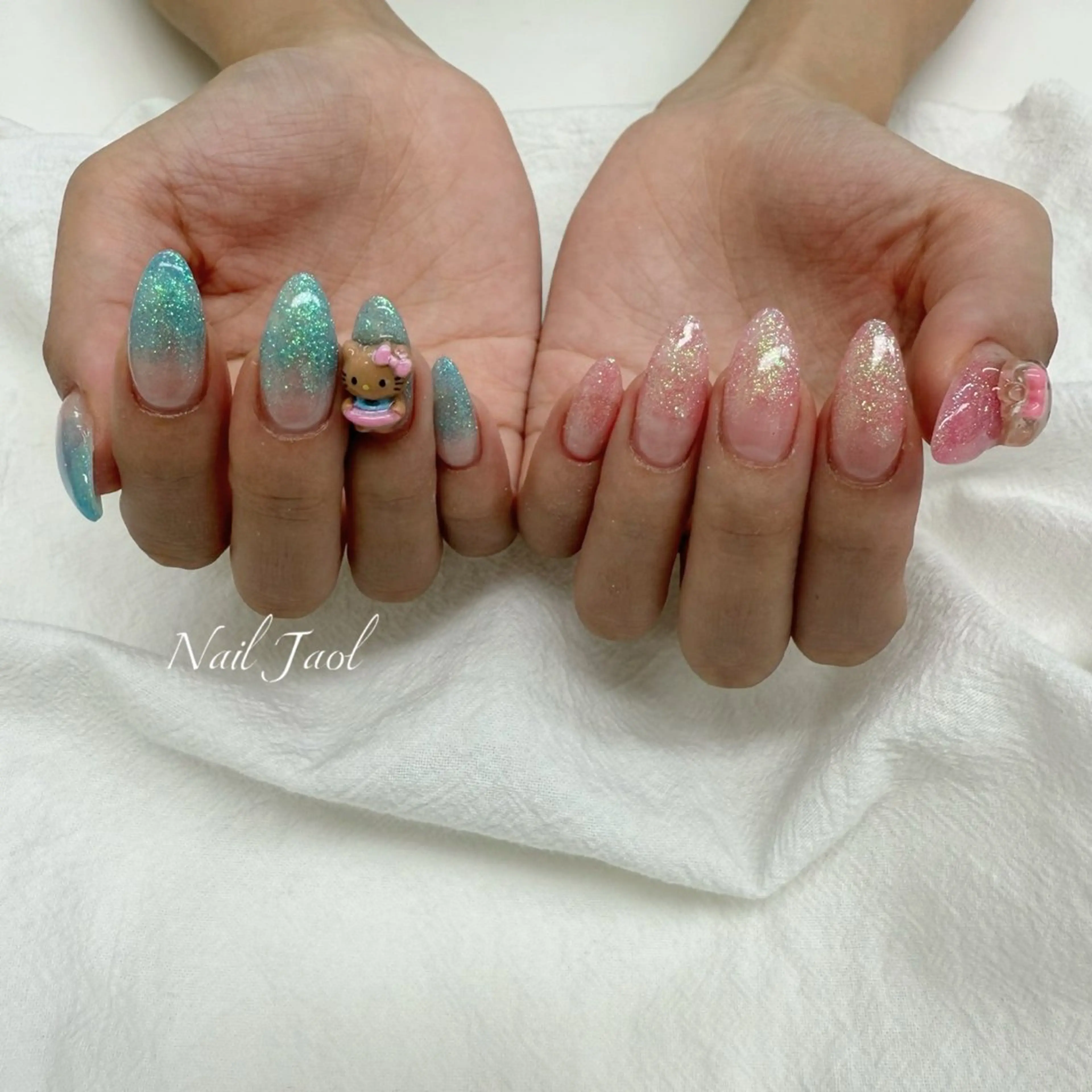 セミロング 韓国風ヘア ハンドネイル nail jaol池袋店所属・ネイルJaol 池袋のネイルデザイン