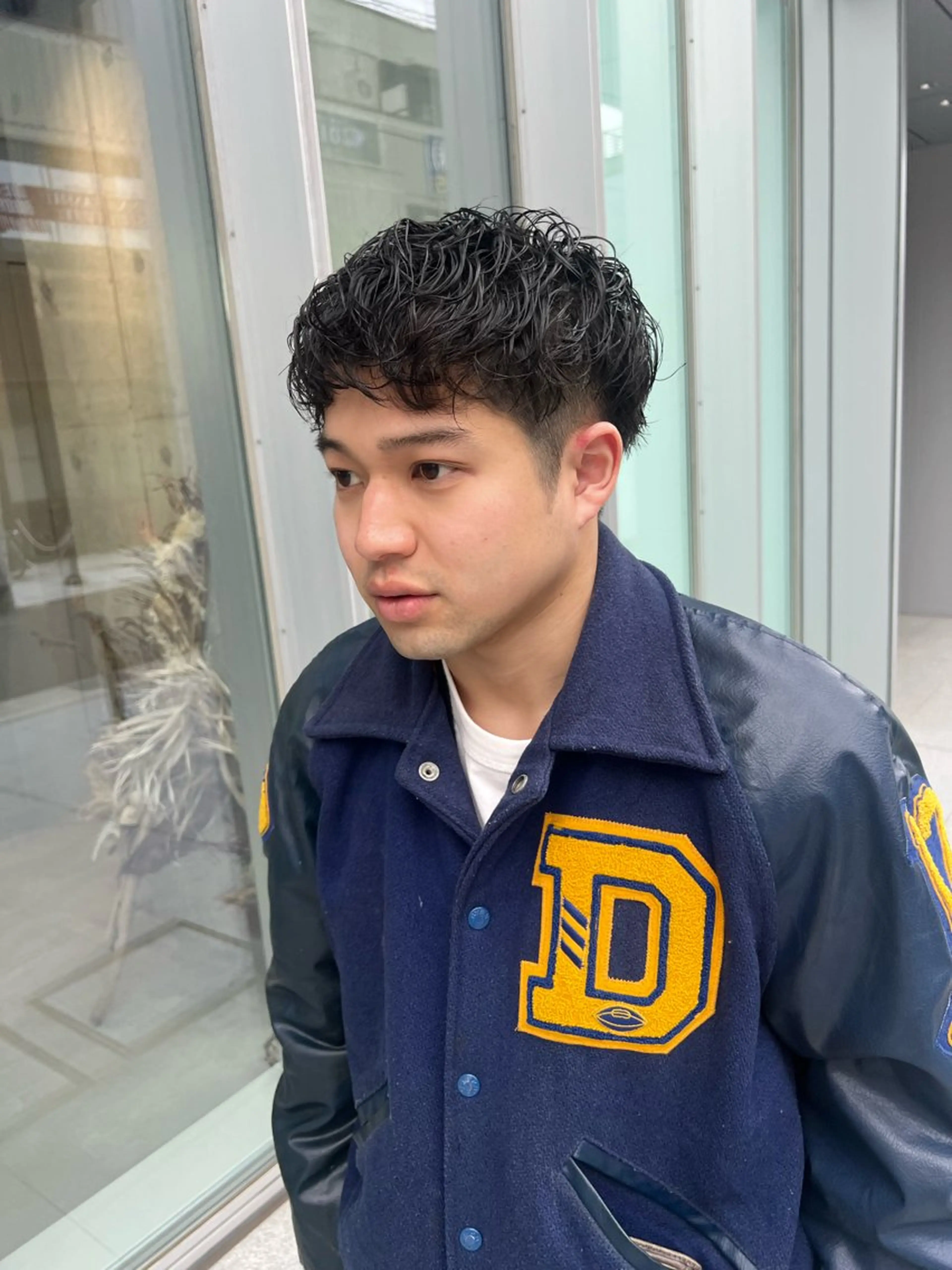 パーマ メンズ カット パーマ 吉沢遣人/レイヤー 艶カラー/抜け感のヘアスタイル