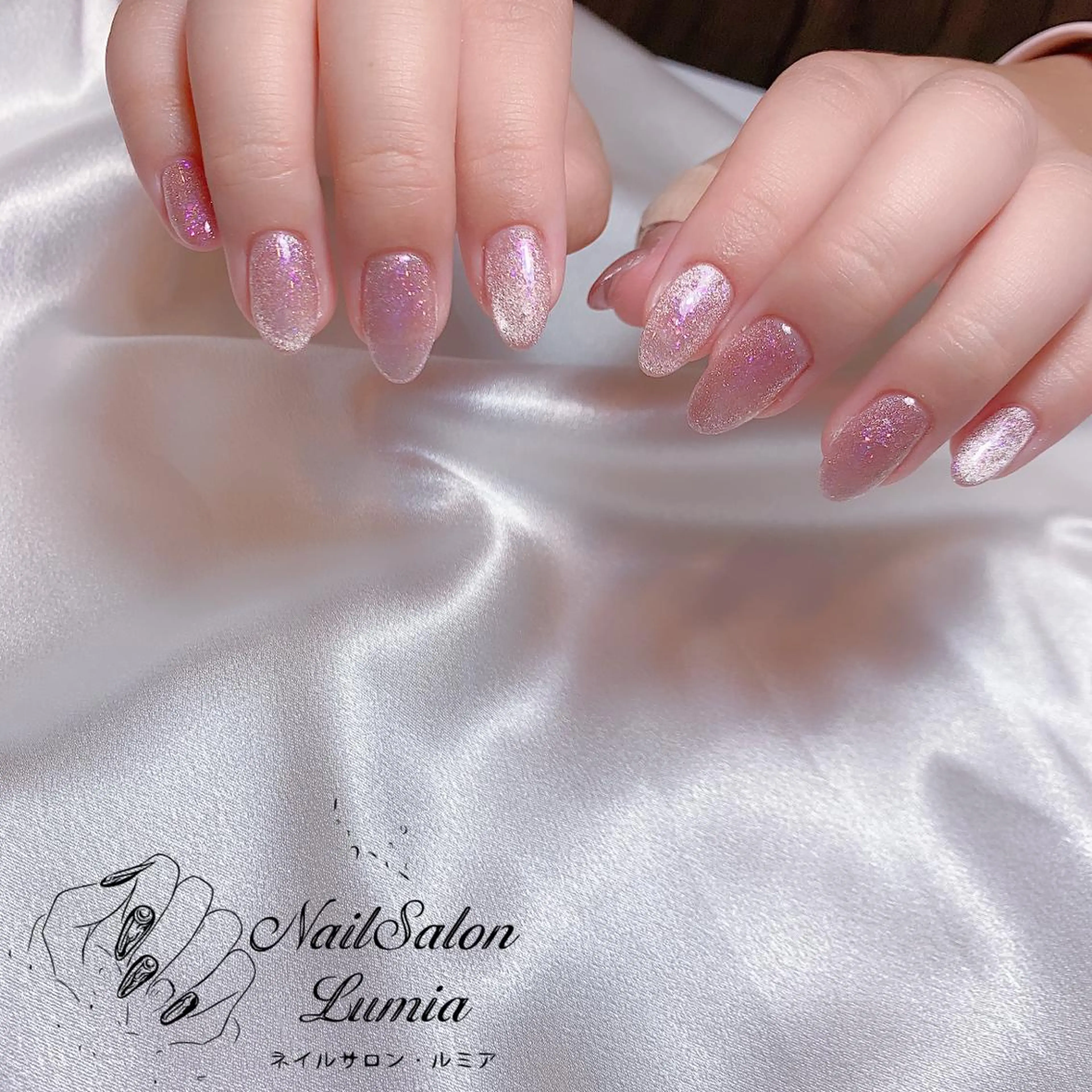 ネイル マグネットネイル ワンカラーネイル ネイルチップ ハンドネイル ネイルサロン ルミア Lumia 店長のネイルデザイン