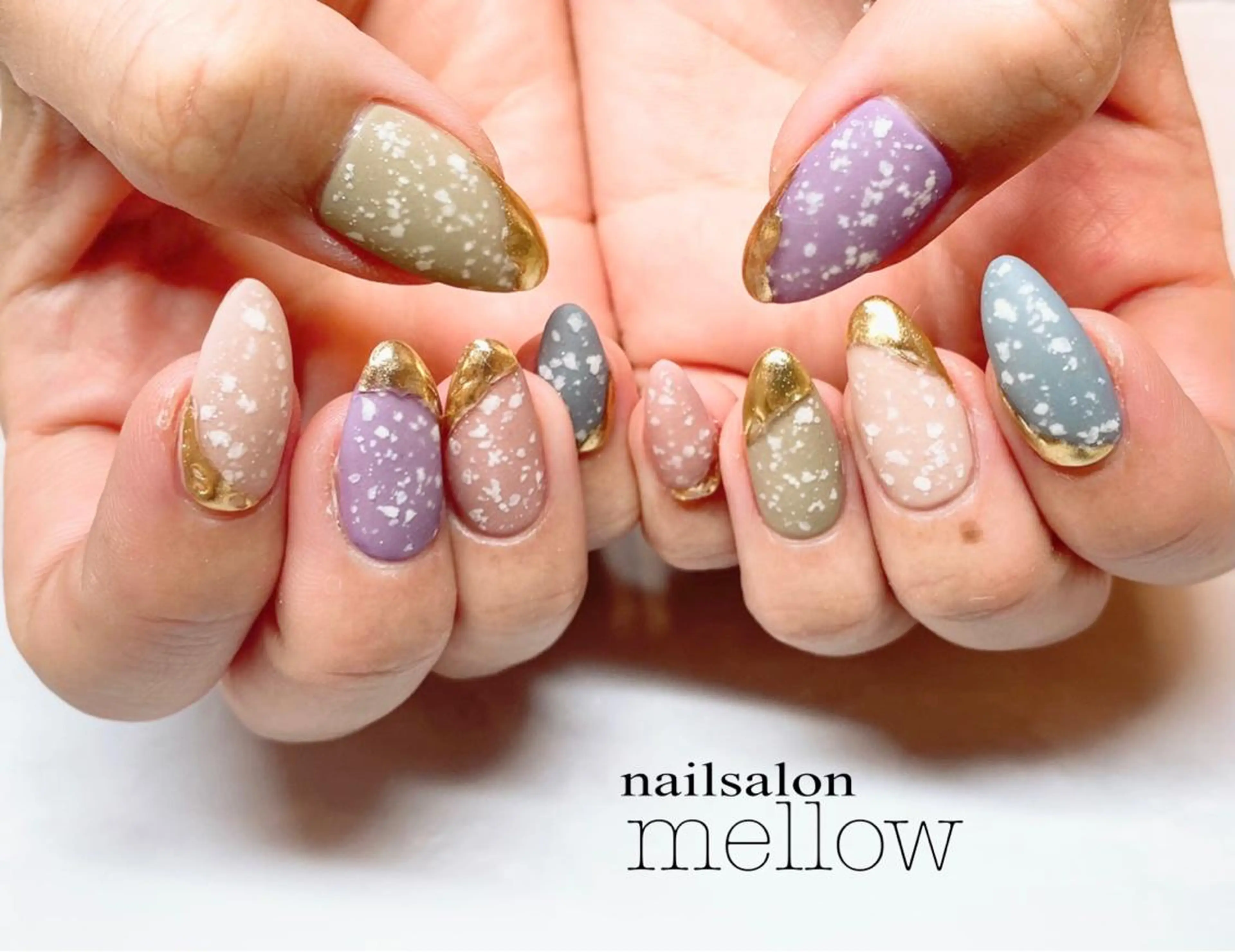 ネイル マットネイル ミラーネイル 大山 浩美のネイルデザイン