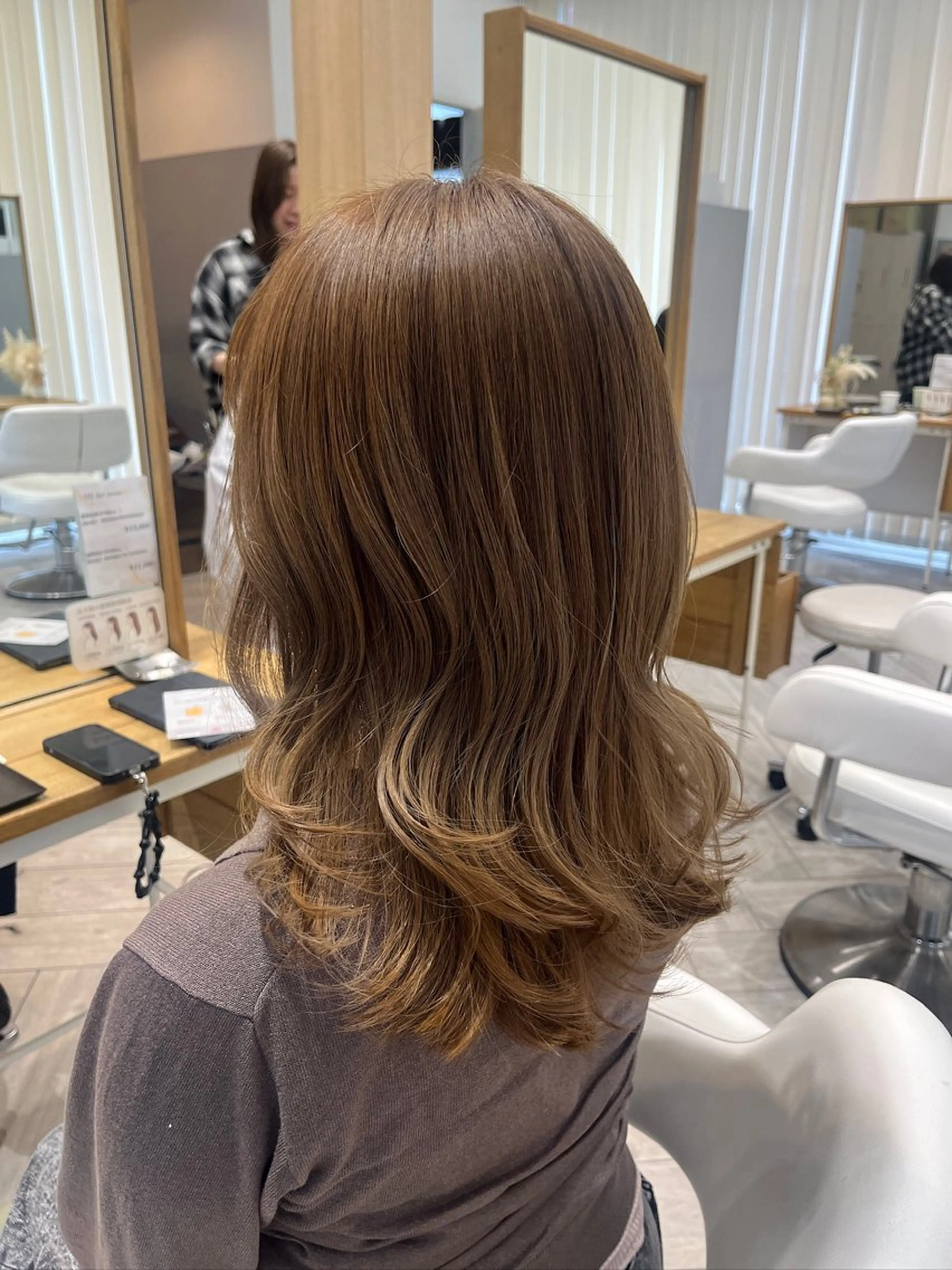 ロング アッシュ 髪質改善 カット ヘアカラー トリートメント AVANCE. chisatoのヘアスタイル