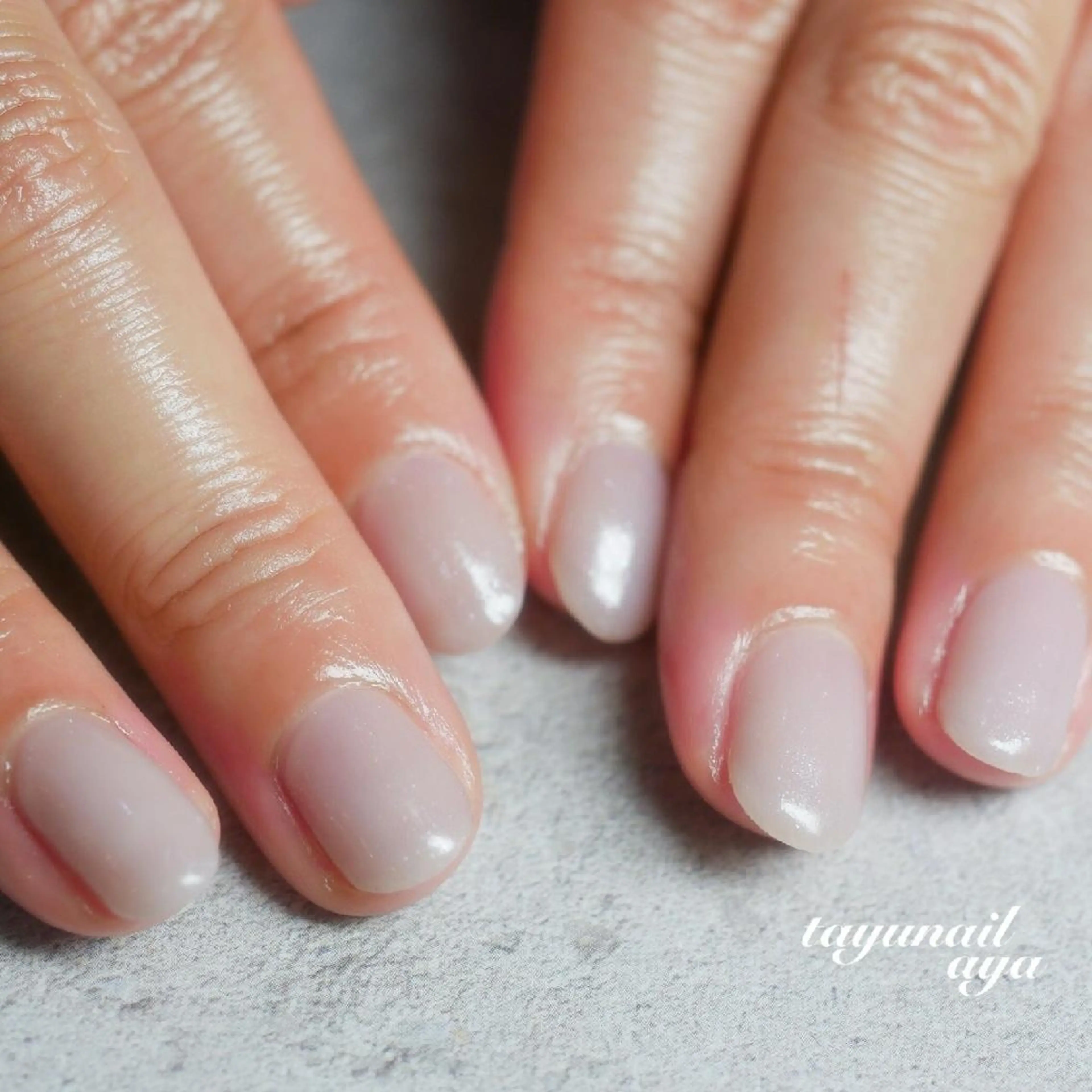 ネイル ブルー ジェルネイル パラジェル シンプルネイル 春ネイル ネイルサロン 【たゆnail】のネイルデザイン