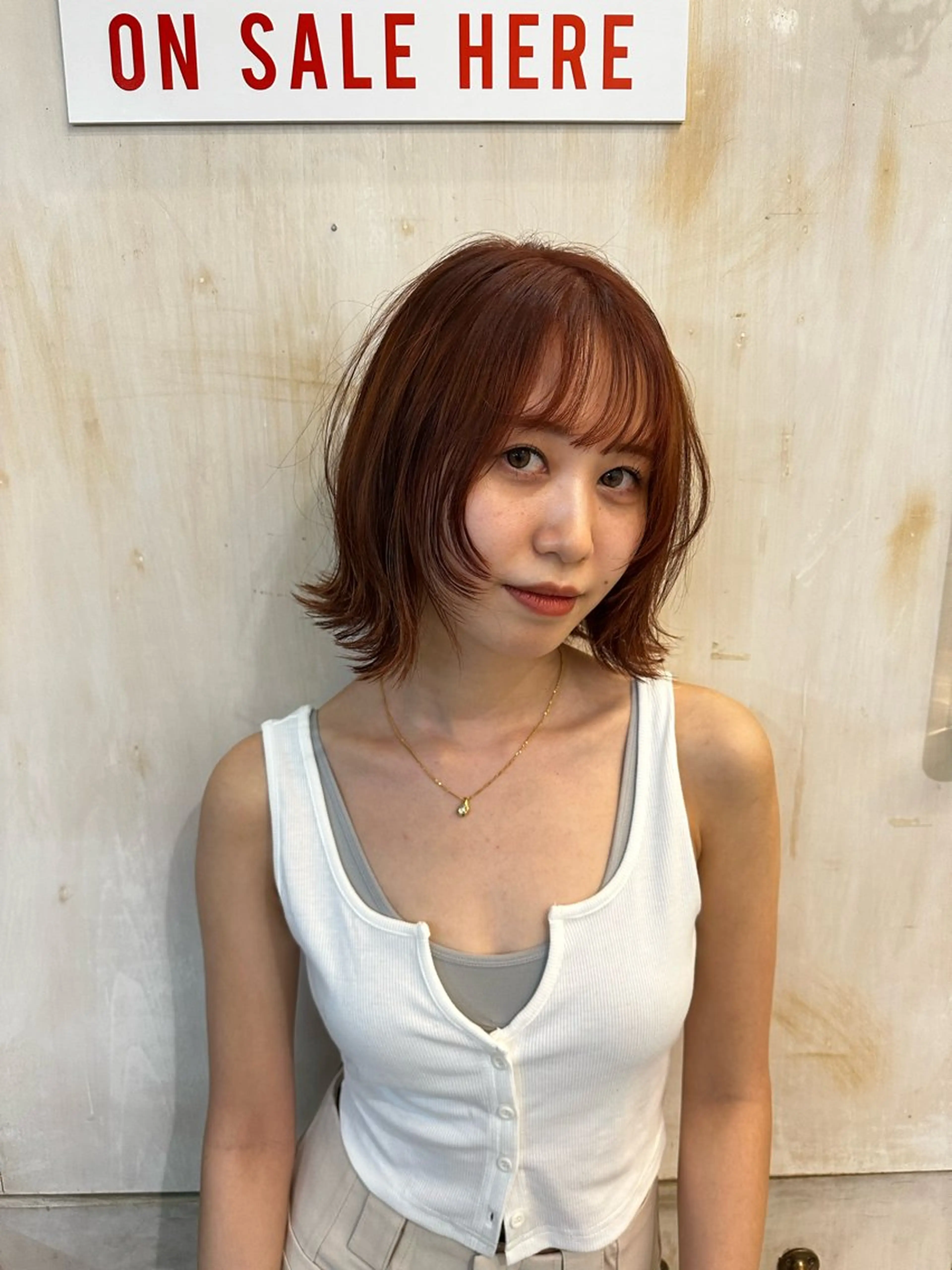 ミディアム レイヤーカット ディズニー大好き🏰 関谷彪のヘアスタイル