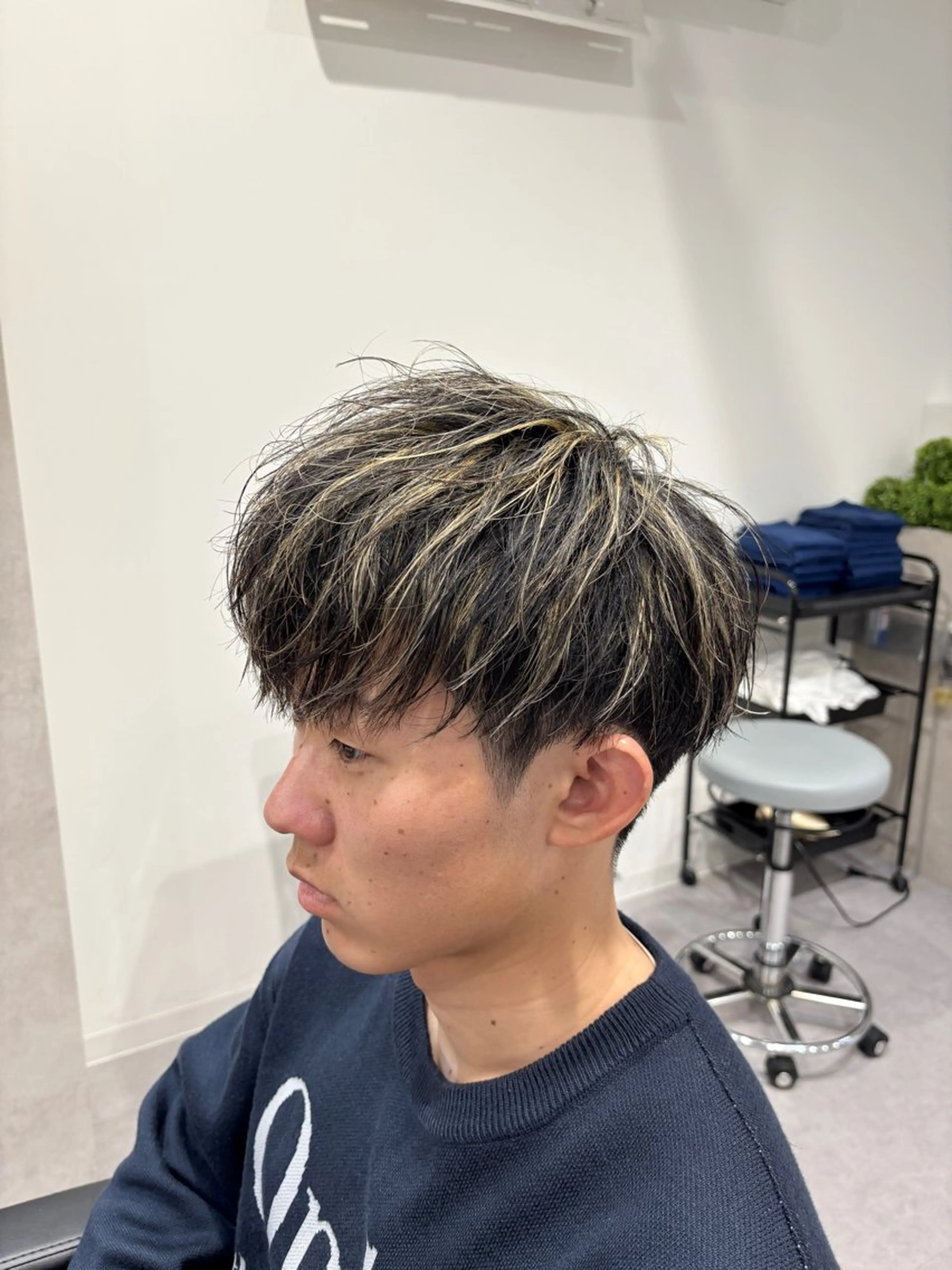 カット+メッシュキャップハイライトの写真