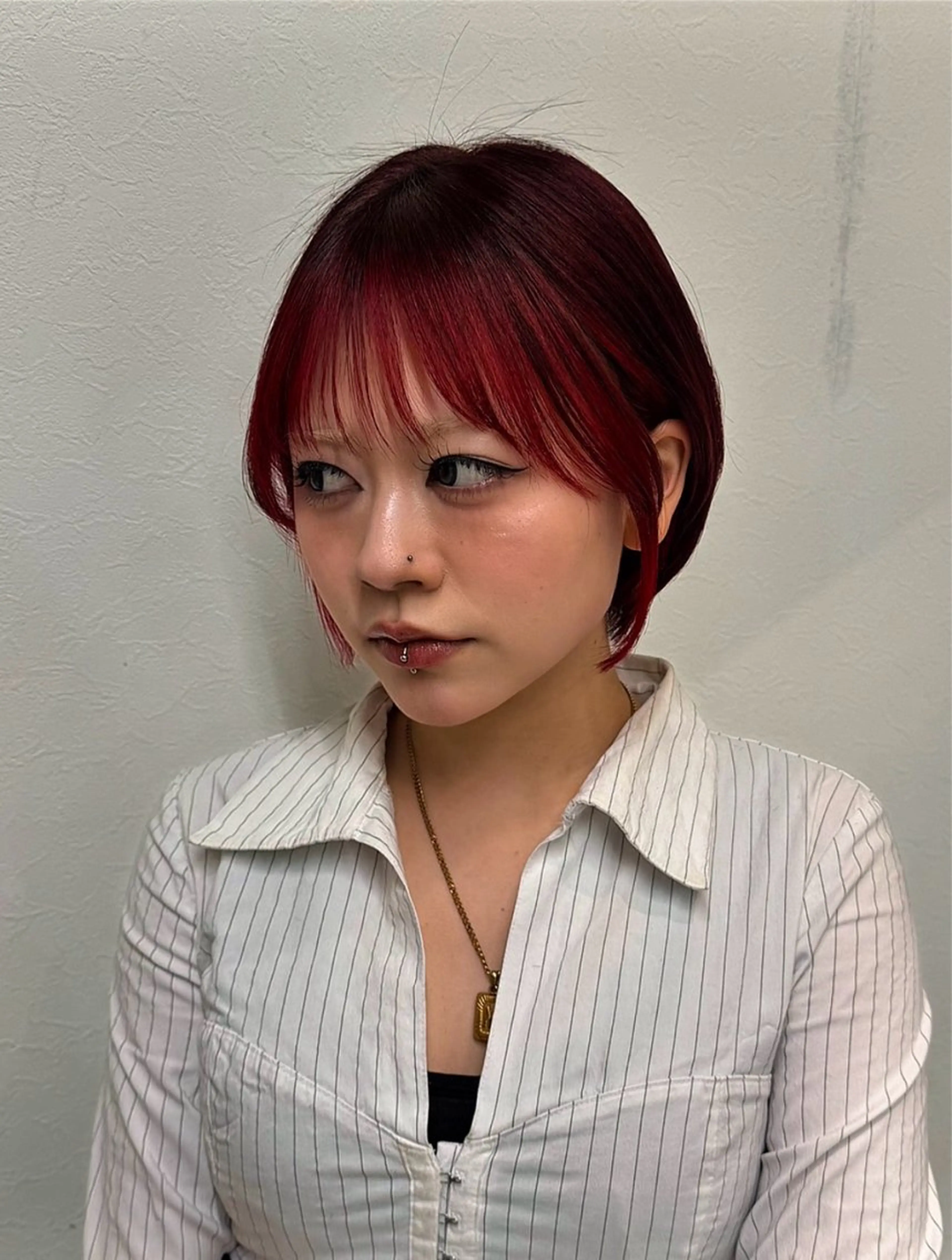 ミディアム カラー カラー まなみのヘアスタイル