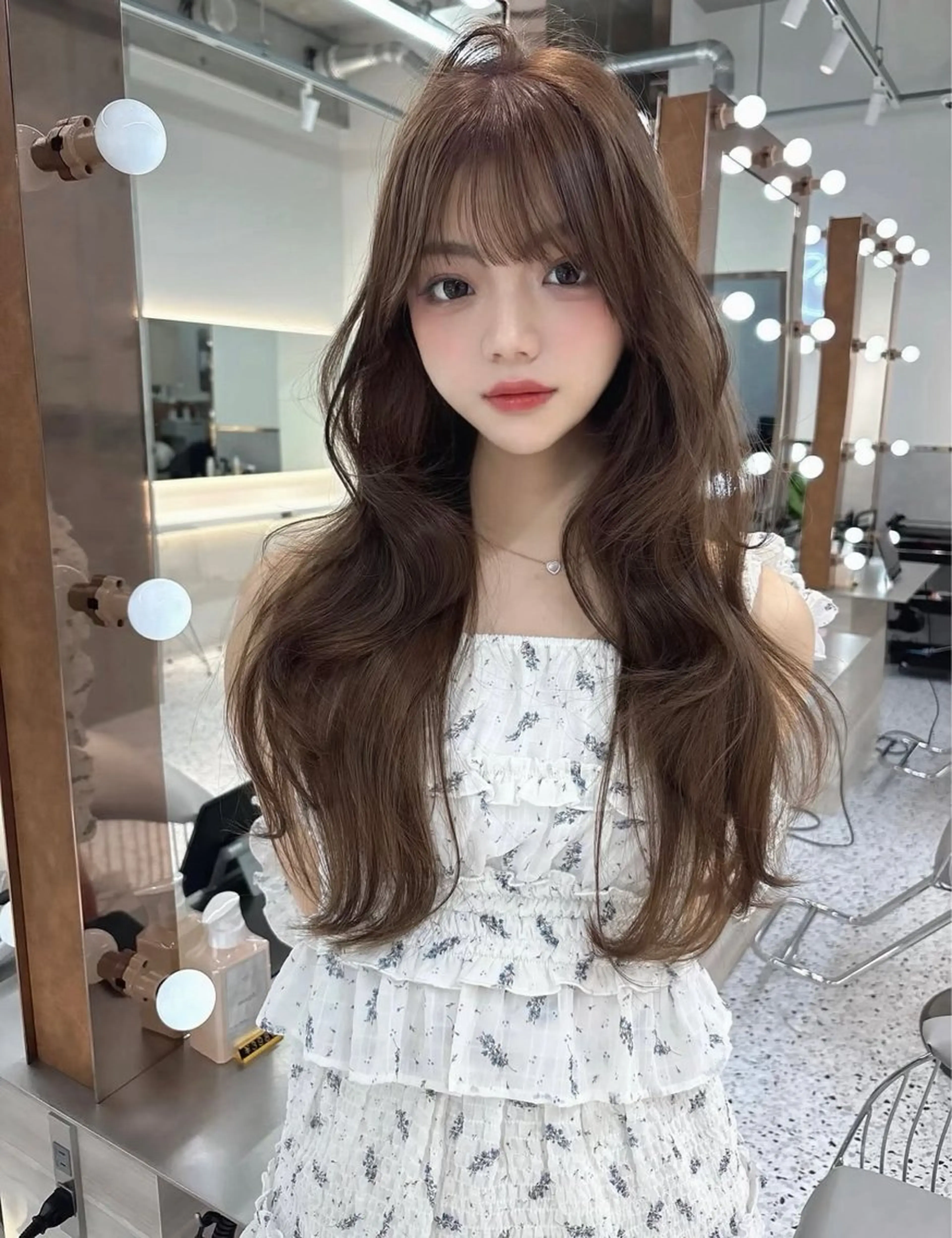 ロング カラー ヘアカラー 🤍韓国ワンホンヘア ayaha🤍のヘアスタイル