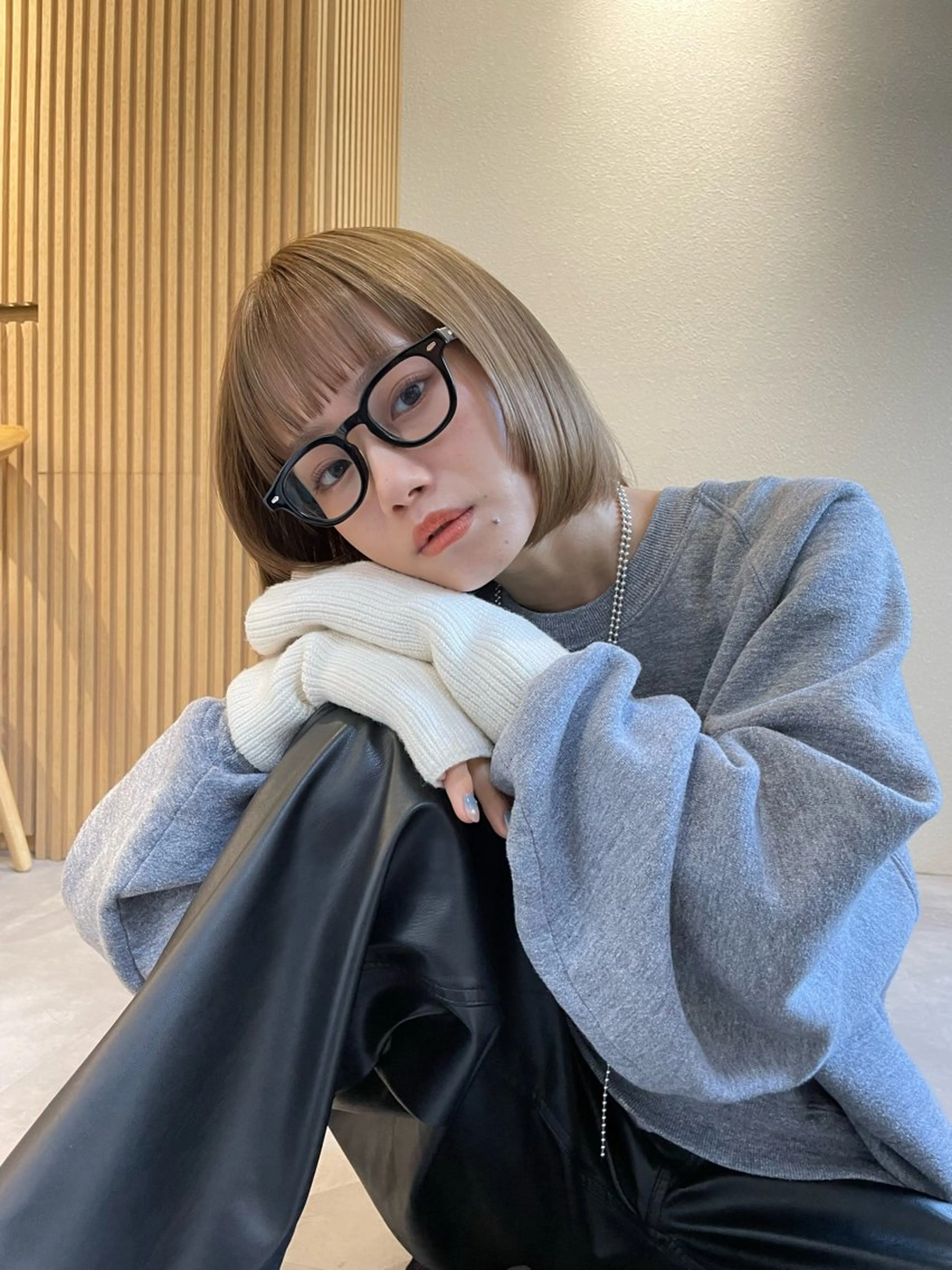 ショート ボブ カット ヘアカラー くどうももか 浦和　ショート　ボブのヘアスタイル