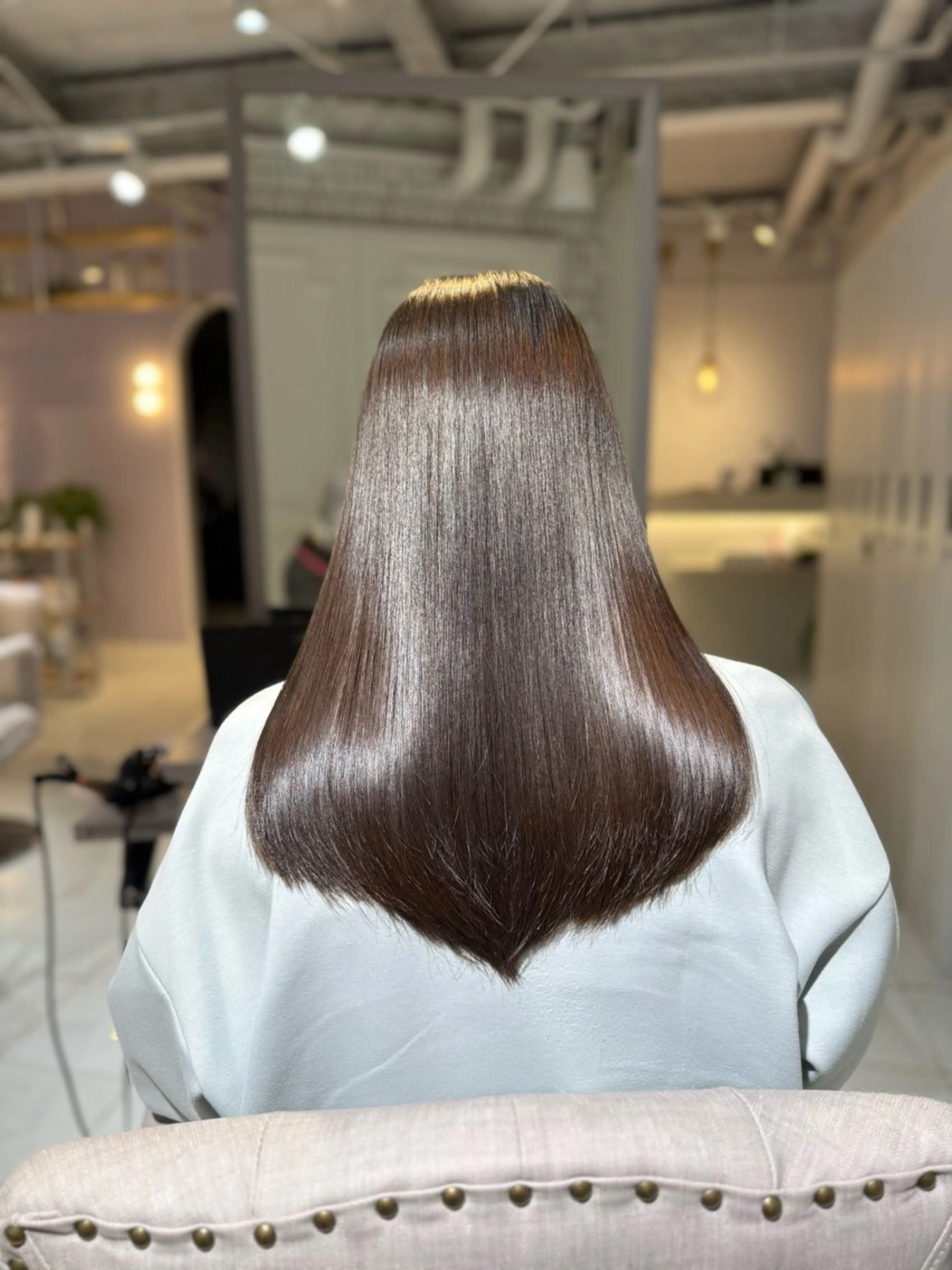 セミロング 北千住 髪質改善 カナのヘアスタイル