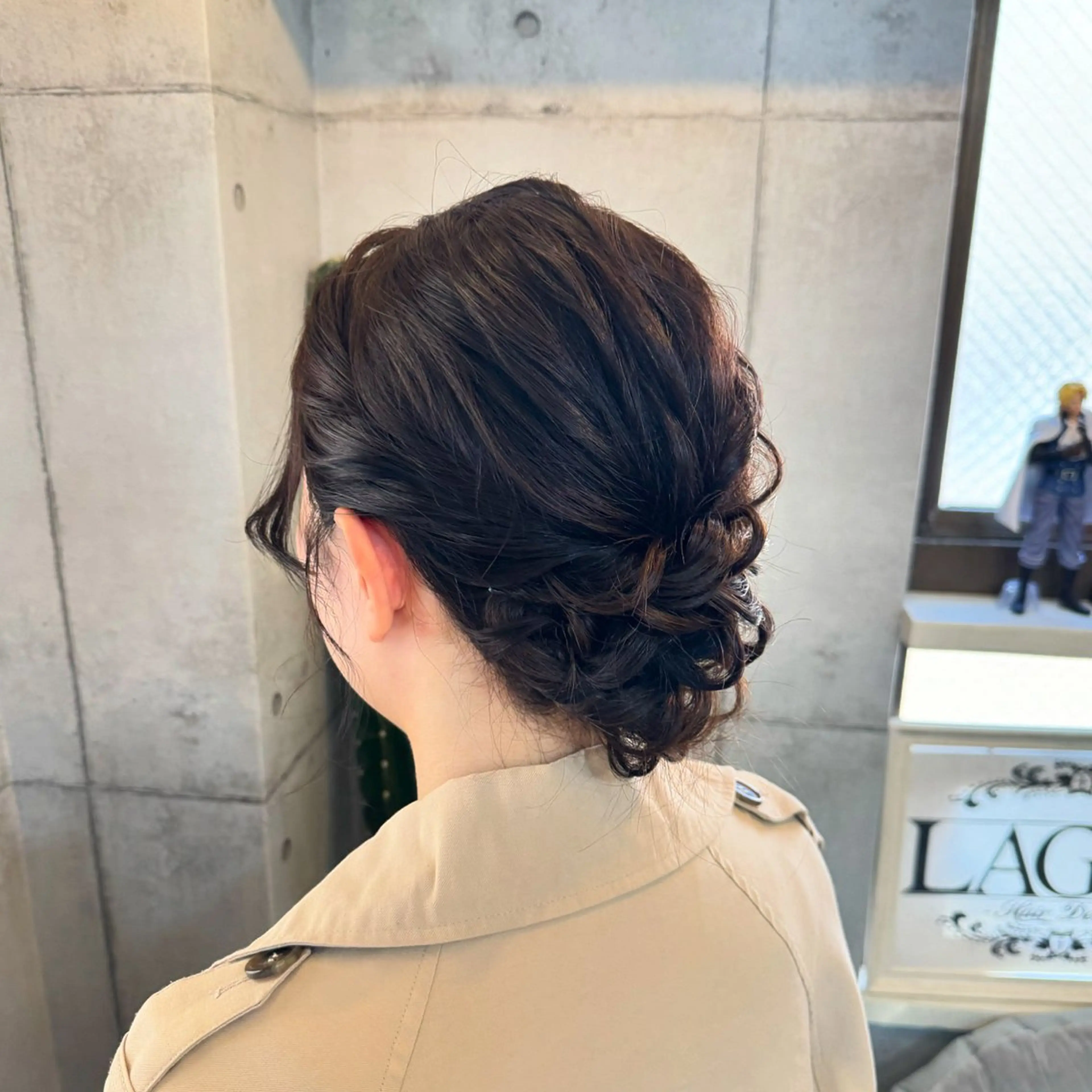 ミディアム ヘアアレンジ ヘアセット 石井 綺乃のヘアスタイル