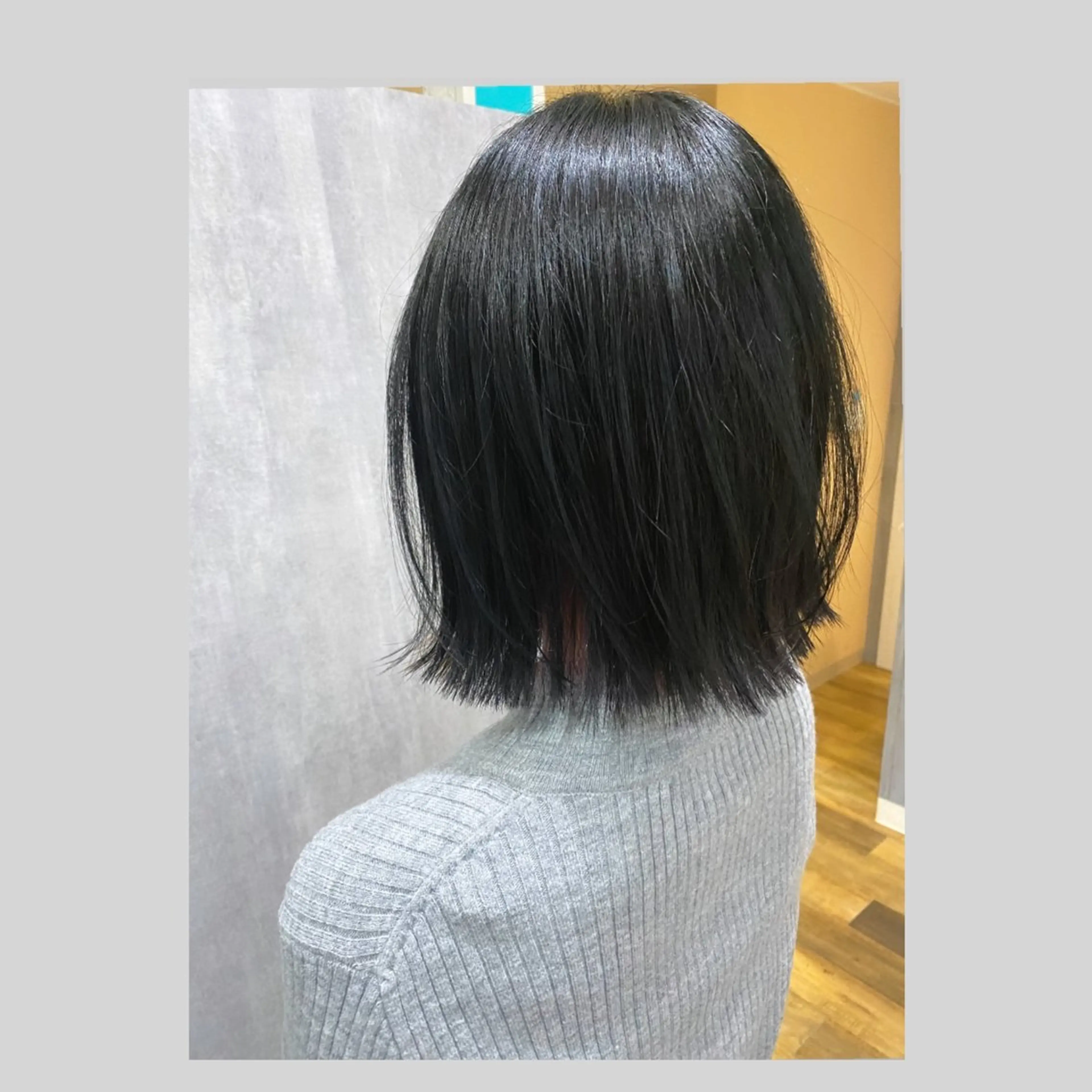 ショート パーマ ボブレイヤー ボブ レイヤーカット 外ハネヘア ストレートパーマ 佐藤 沙也輝のヘアスタイル