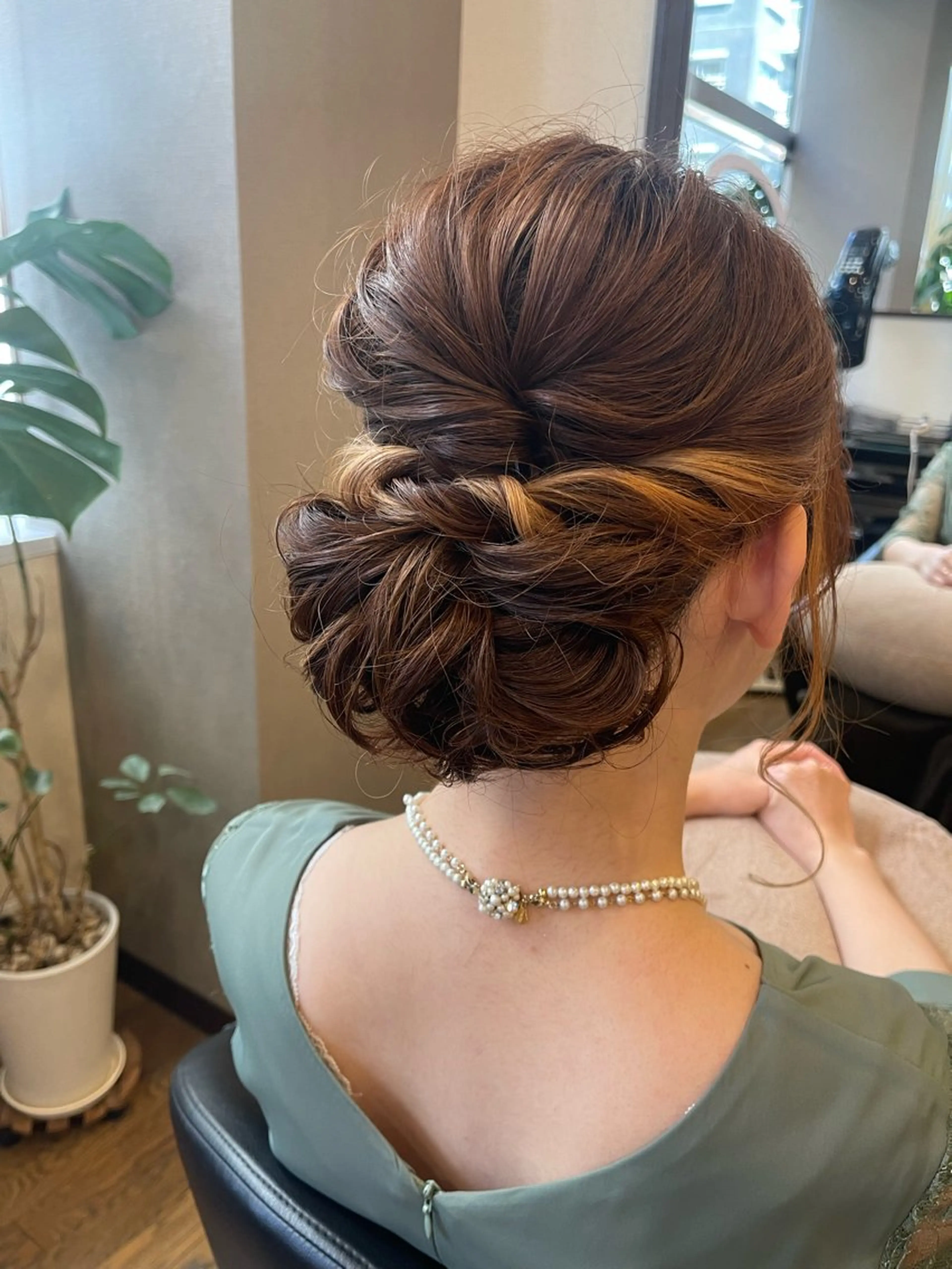 ヘアアレンジ 結婚式・ブライダル 浴衣 髪質改善/カラー 🖤‎🤍川島のヘアスタイル