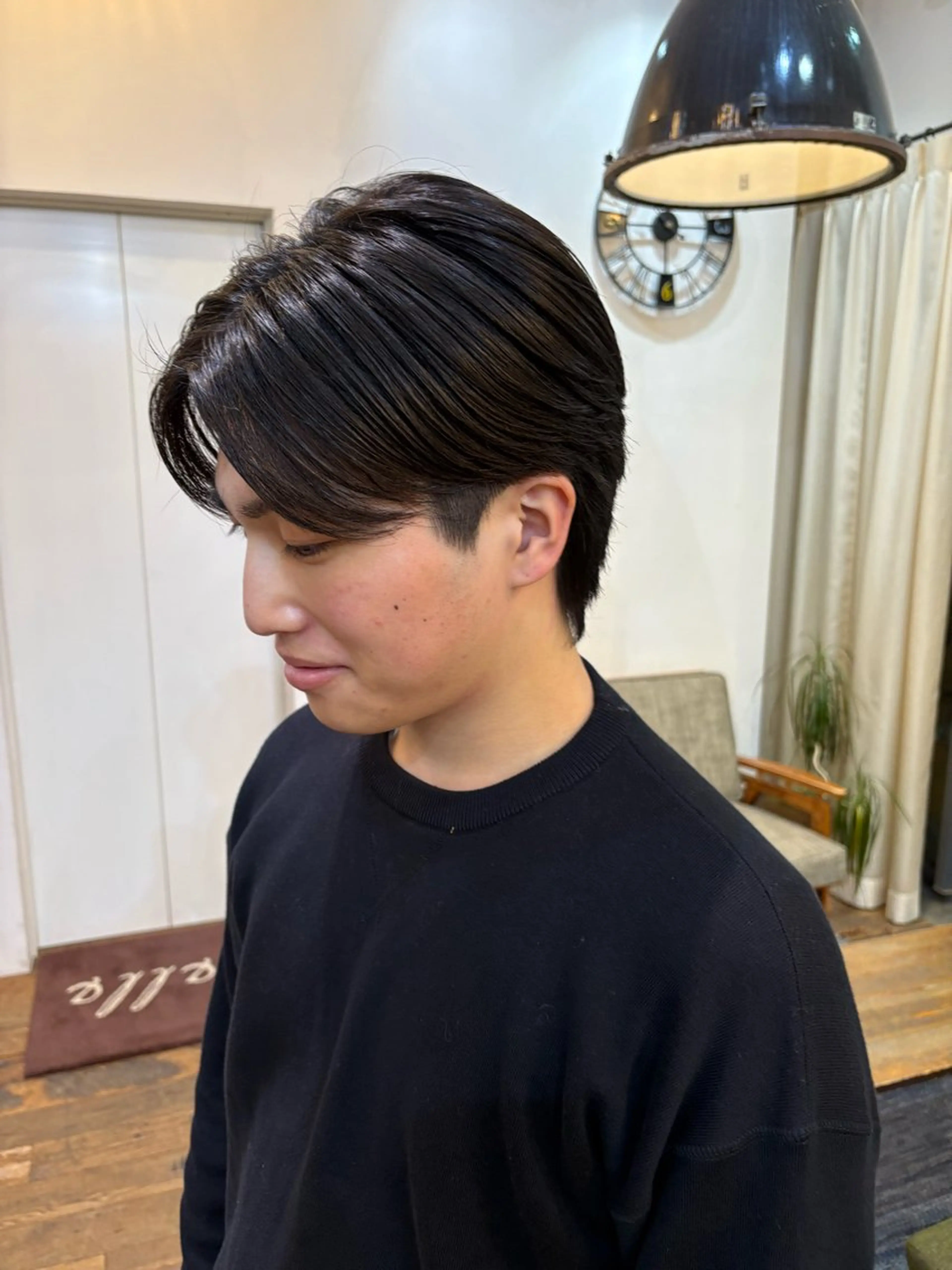 メンズ センターパート カット トリートメント 似合わせカット‪// 鶴我万唯華のヘアスタイル