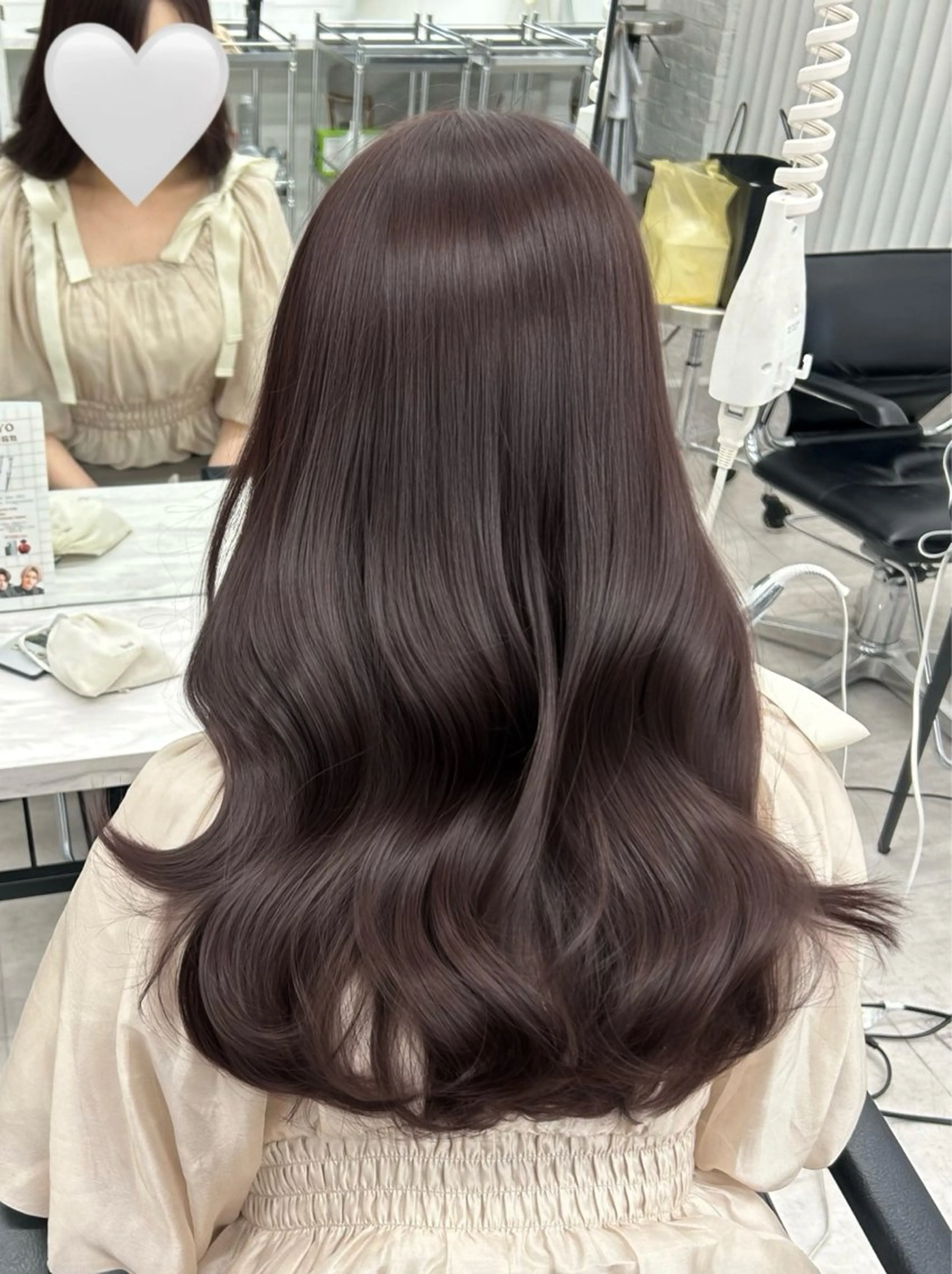 ロング カラー カット ヘアカラー トリートメント 透明感カラー 古山 結季🌙🖤のヘアスタイル