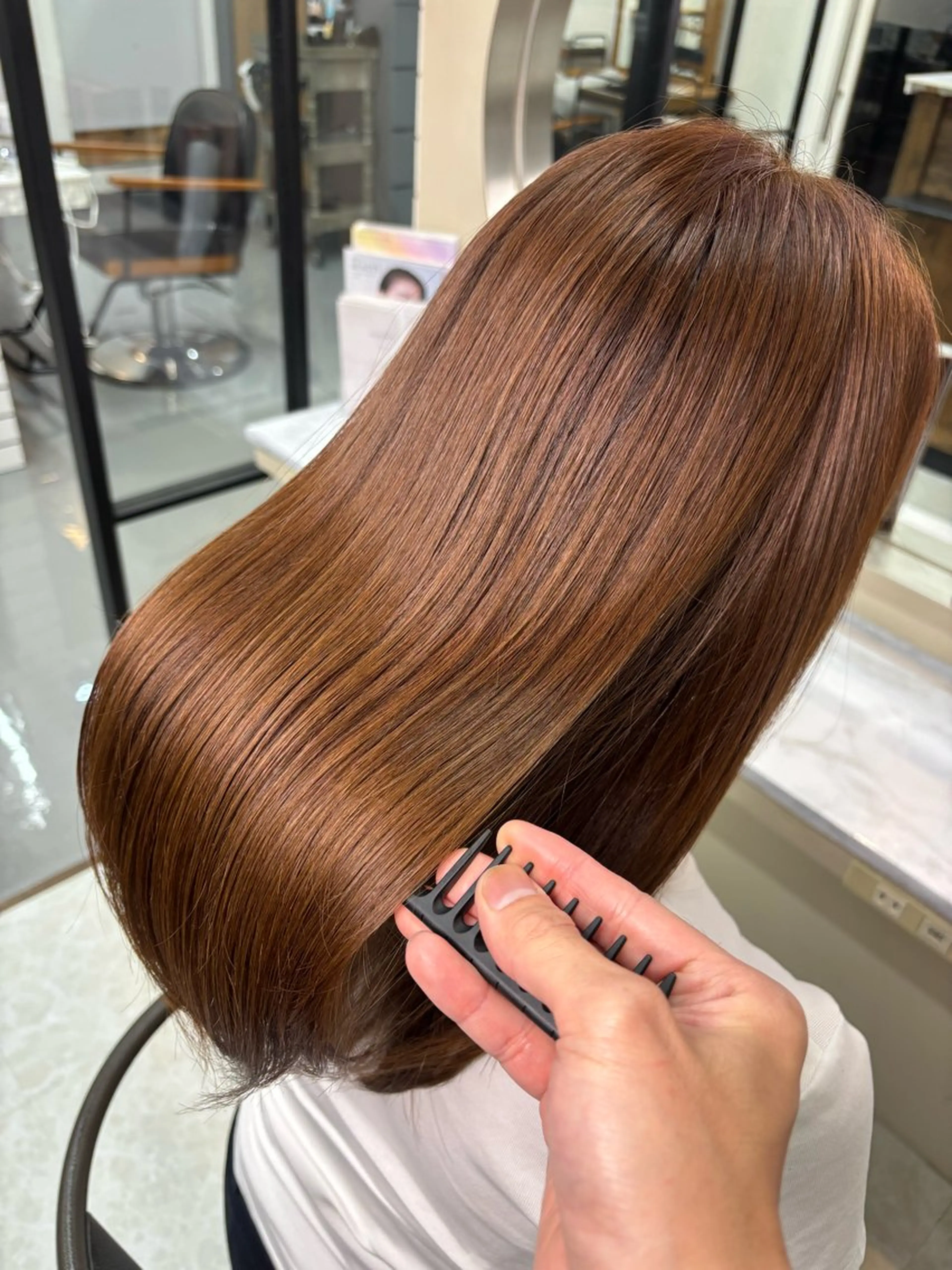 セミロング トリートメント ヘアカラー トリートメント SALOWIN所属・吉祥寺/髪質改善 縮毛矯正特化/川口のヘアスタイル