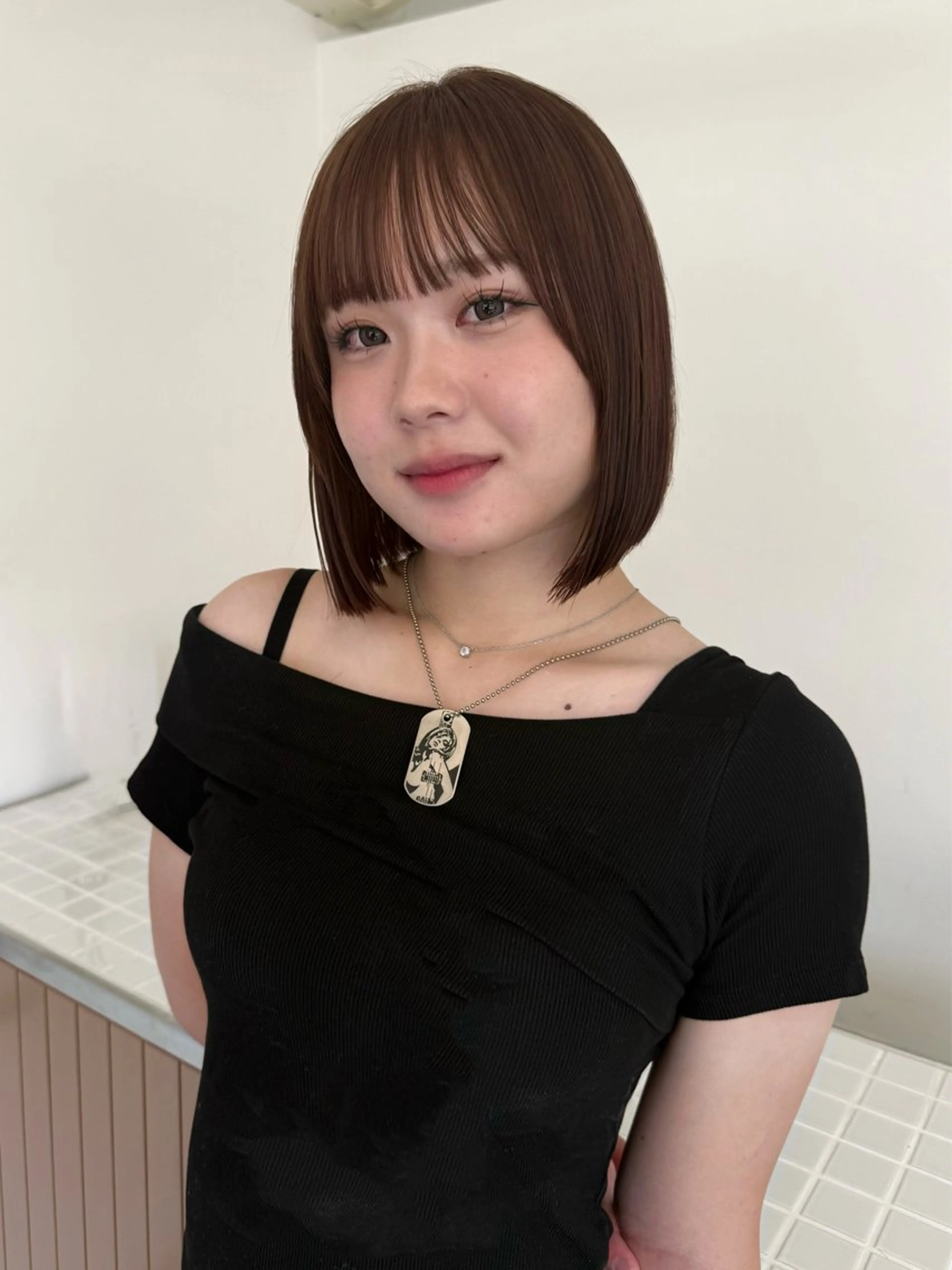 ミディアム 宮嶋 蓮のヘアスタイル